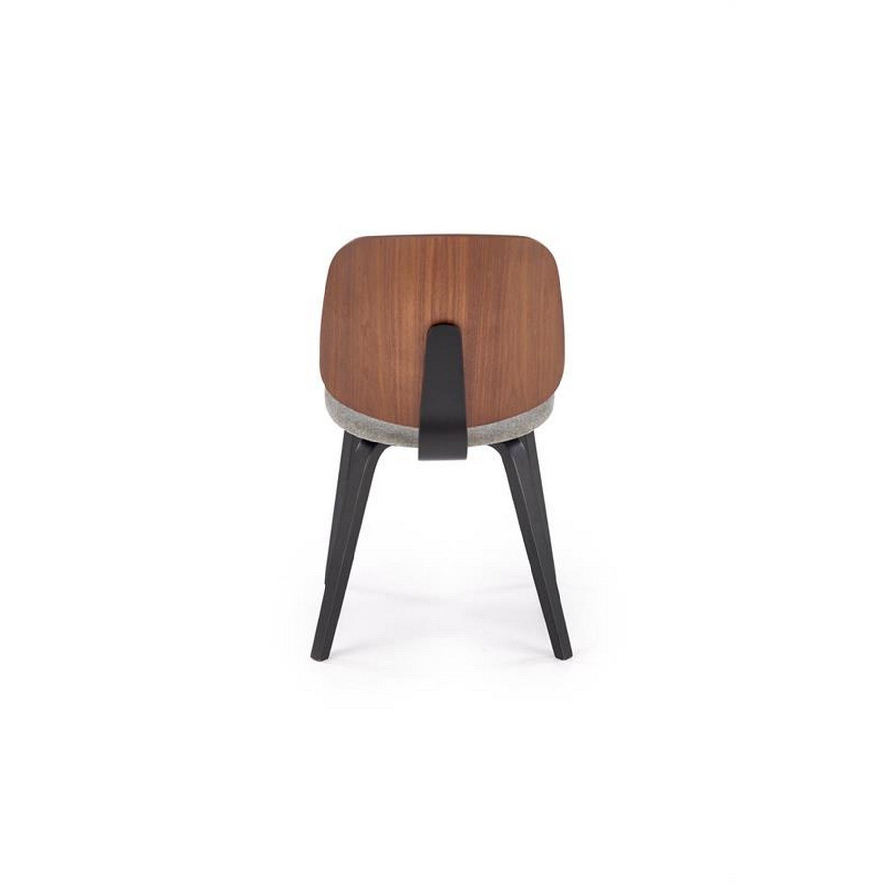 Scaun K563, nuc/gri/negru, lemn/placaj/stofa, 54x45x81 cm