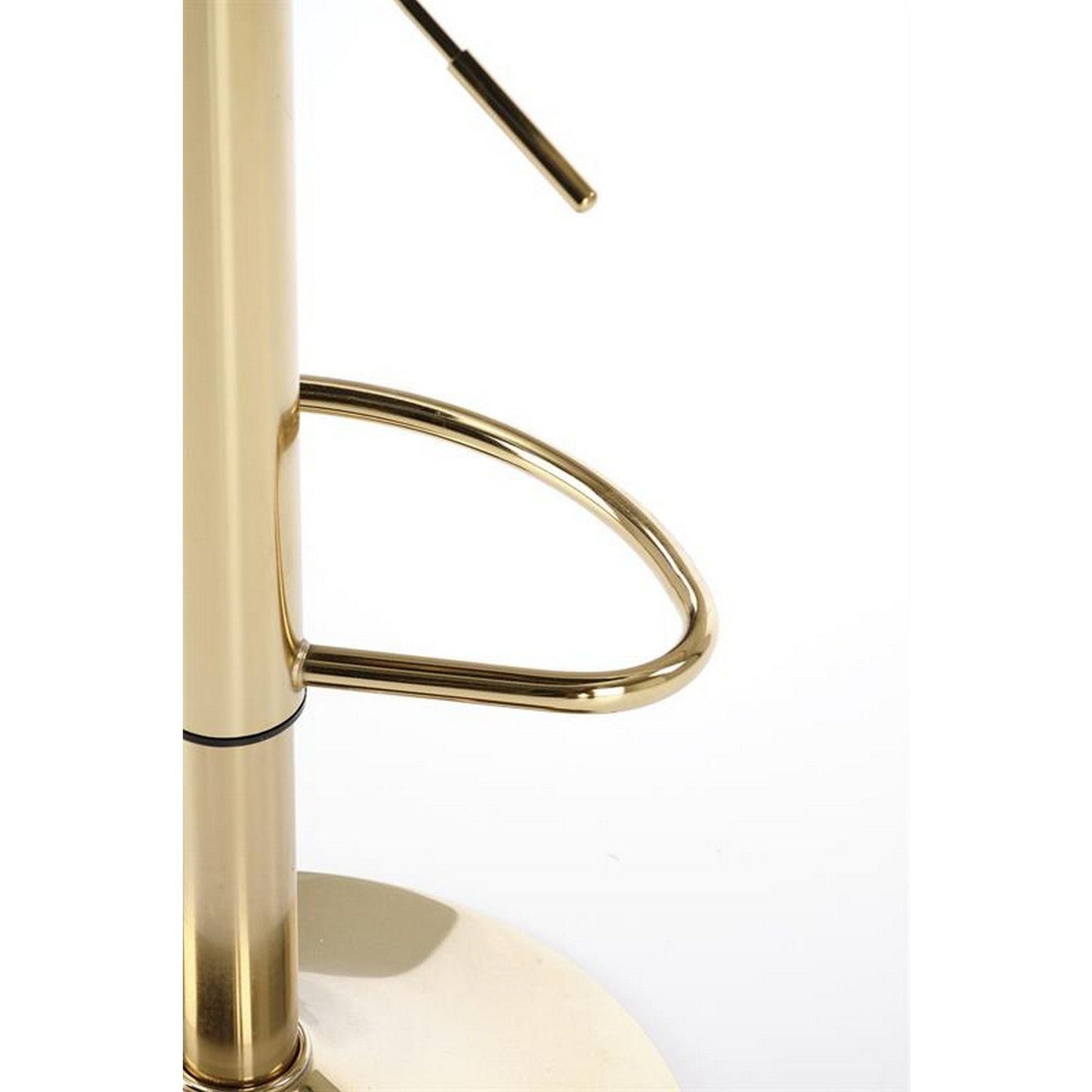 Scaun de bar H120, verde/auriu, stofa catifelata, 43x44x84 cm