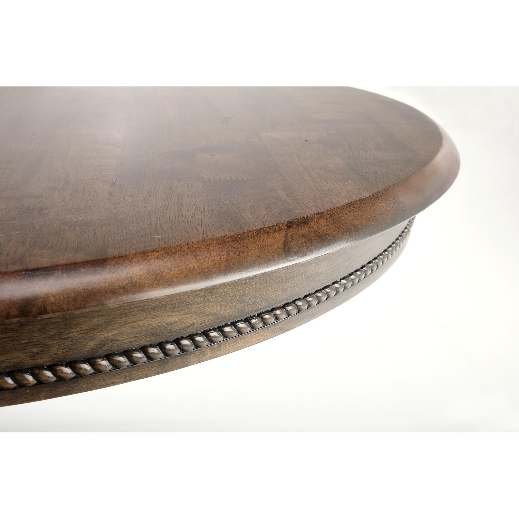 Masa bucatarie lemn rotunda nuc William, 90X90/124X75 cm