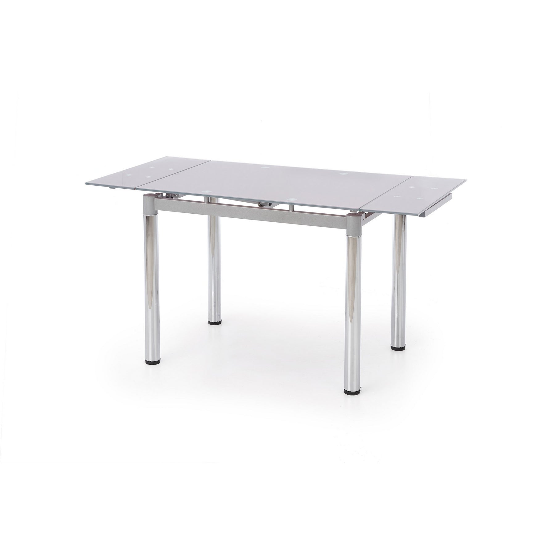 Masa bucatarie extensibila din sticla gri Logan 2