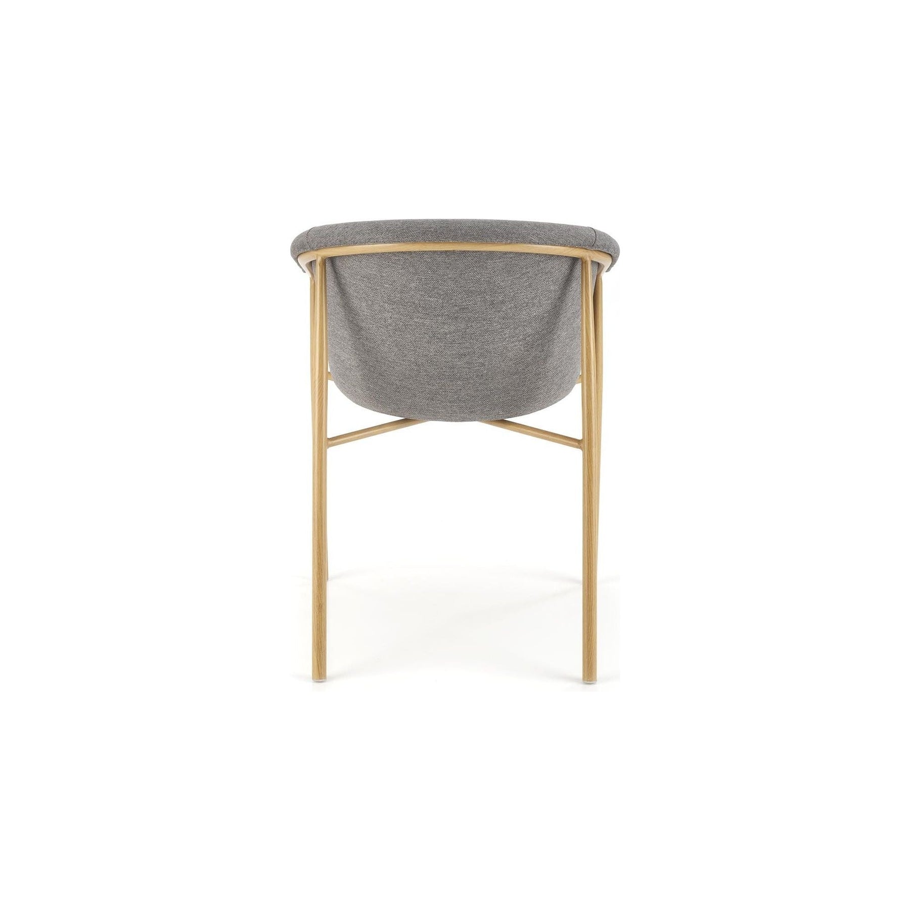 Scaun K489, gri/stejar, stofa clasica/metal, 59x56x80 cm