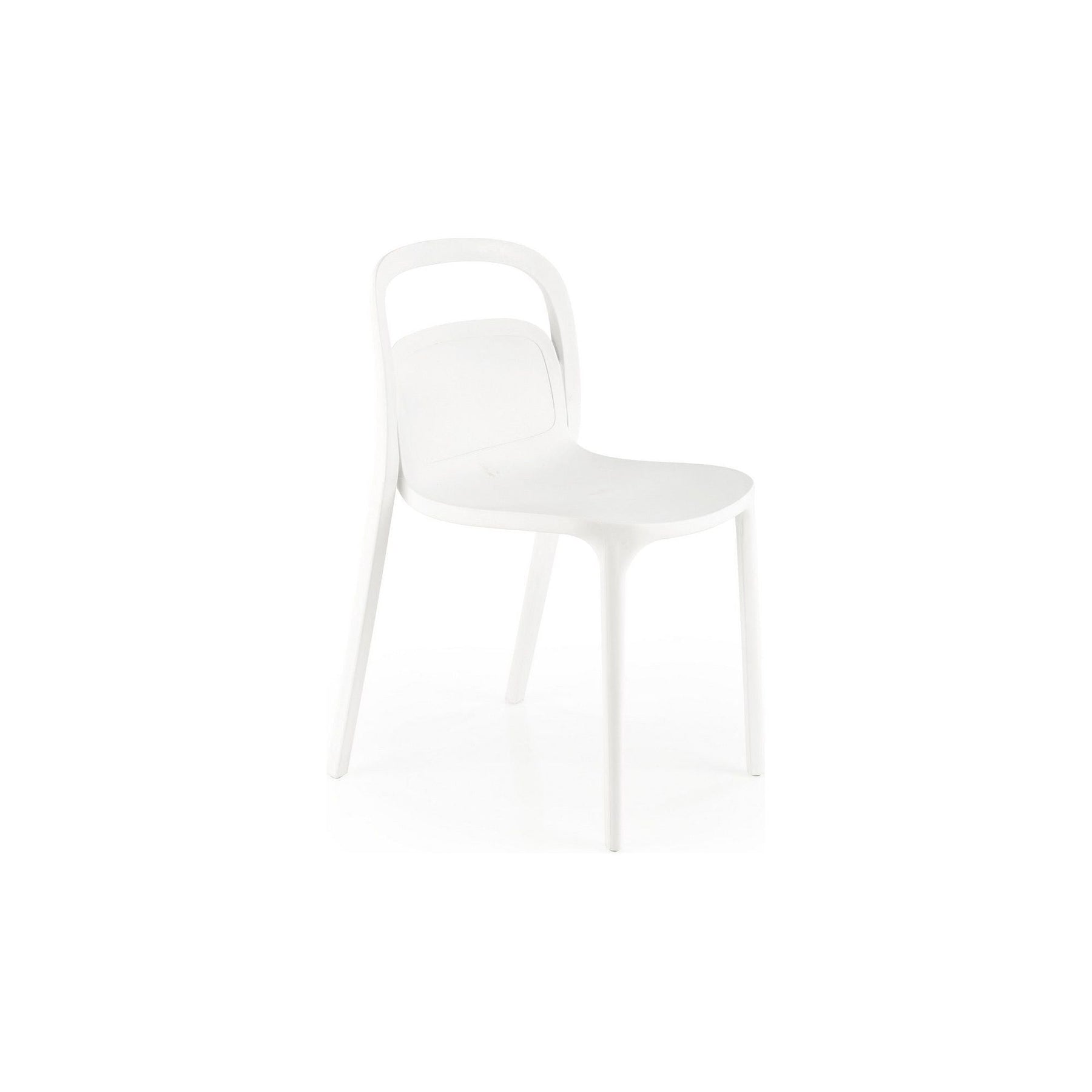 Scaun K490, plastic alb, 46x56x80 cm