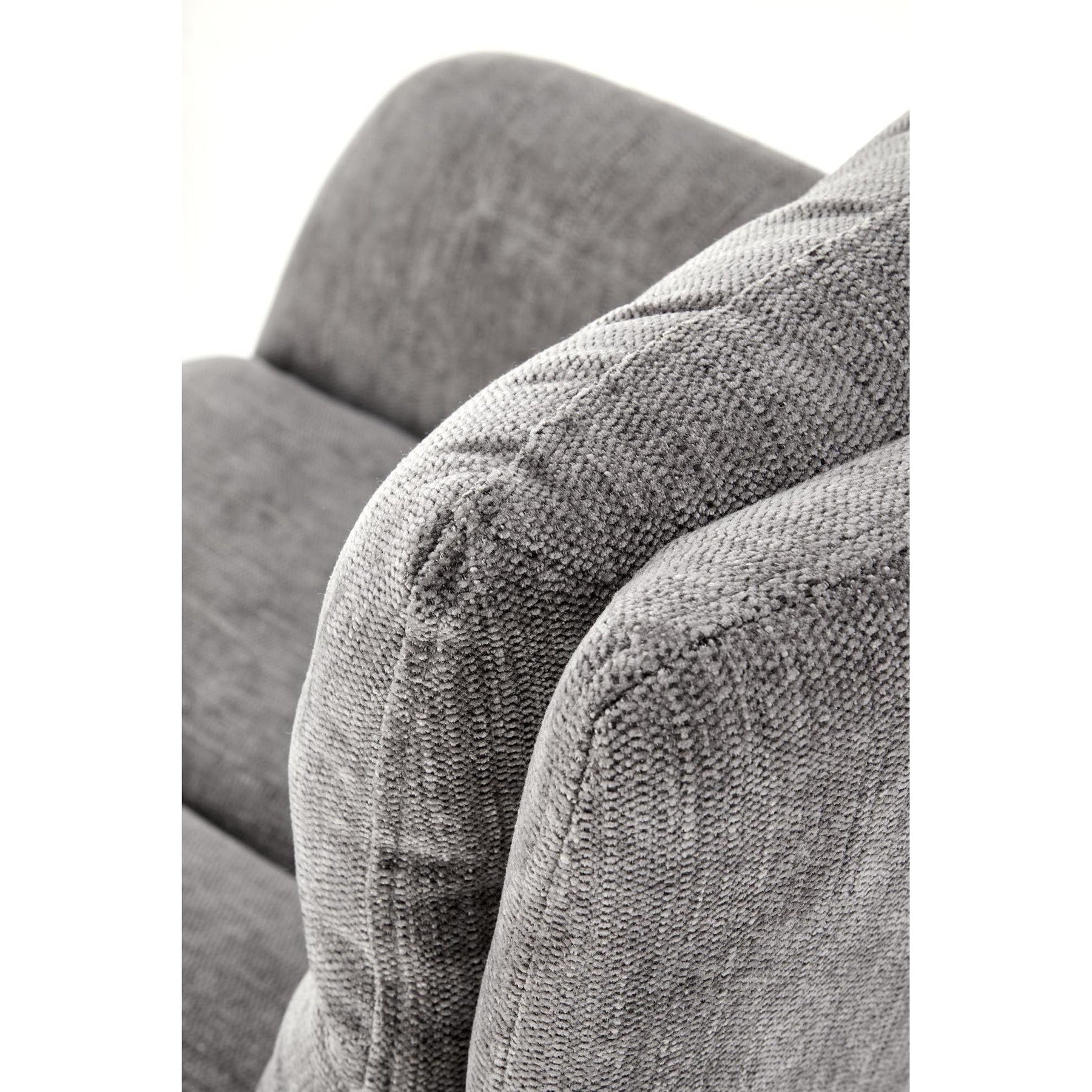 Scaun rotativ K495, gri, stofa clasica, 87x60x65 cm