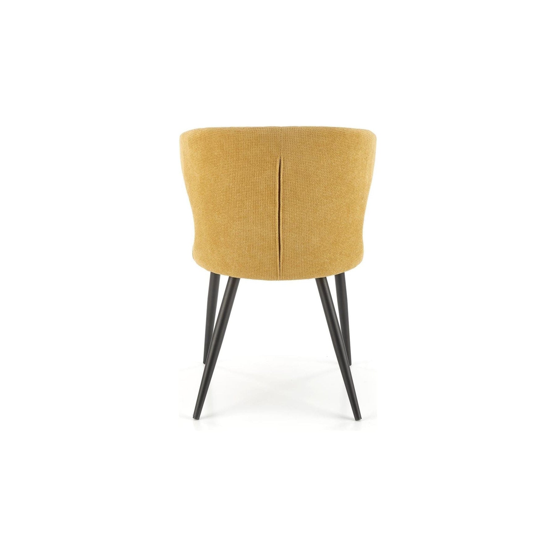 Scaun K496, galben, stofa clasica/metal, 56x58x84 cm