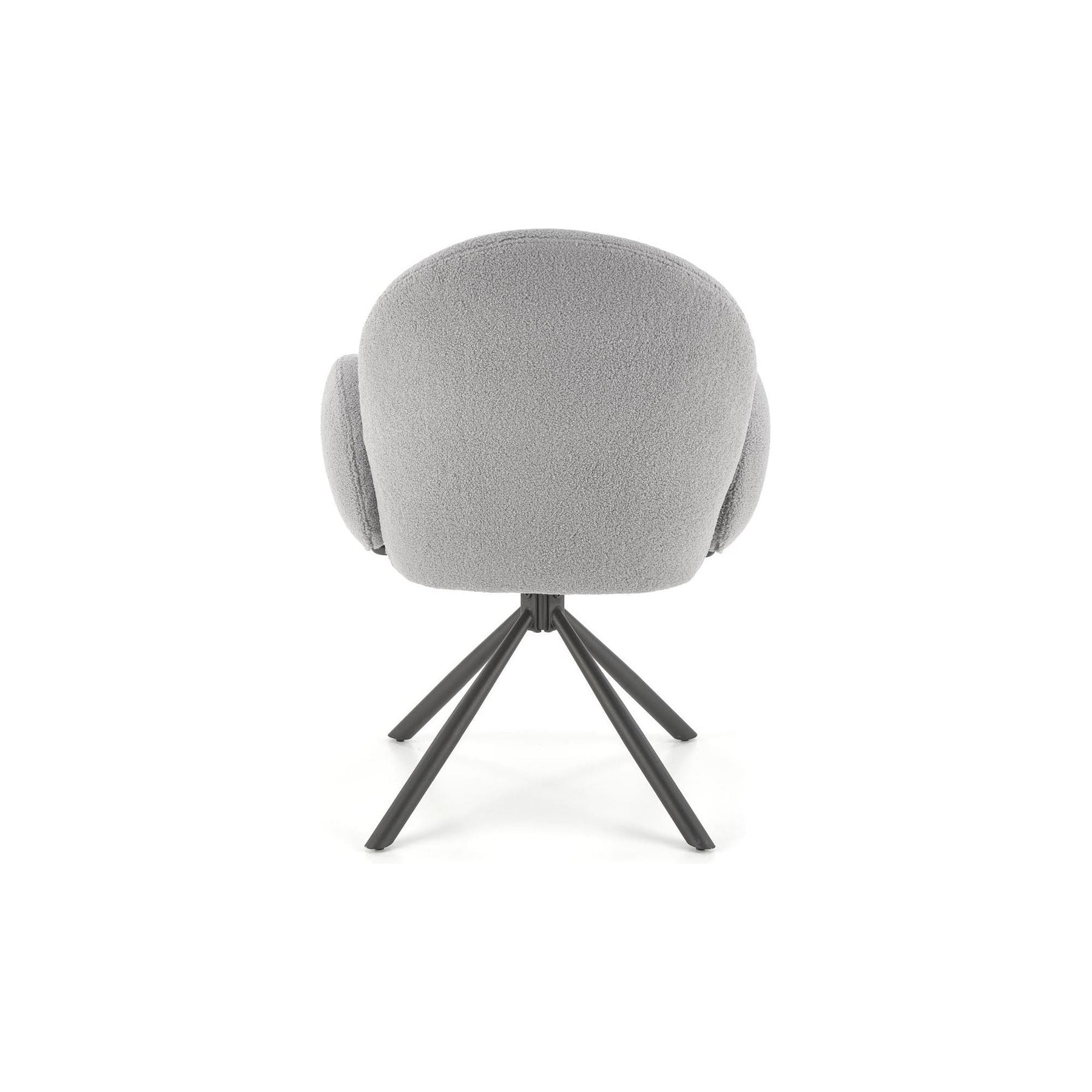 Scaun rotativ K498, gri, stofa/metal, 64x63x90 cm