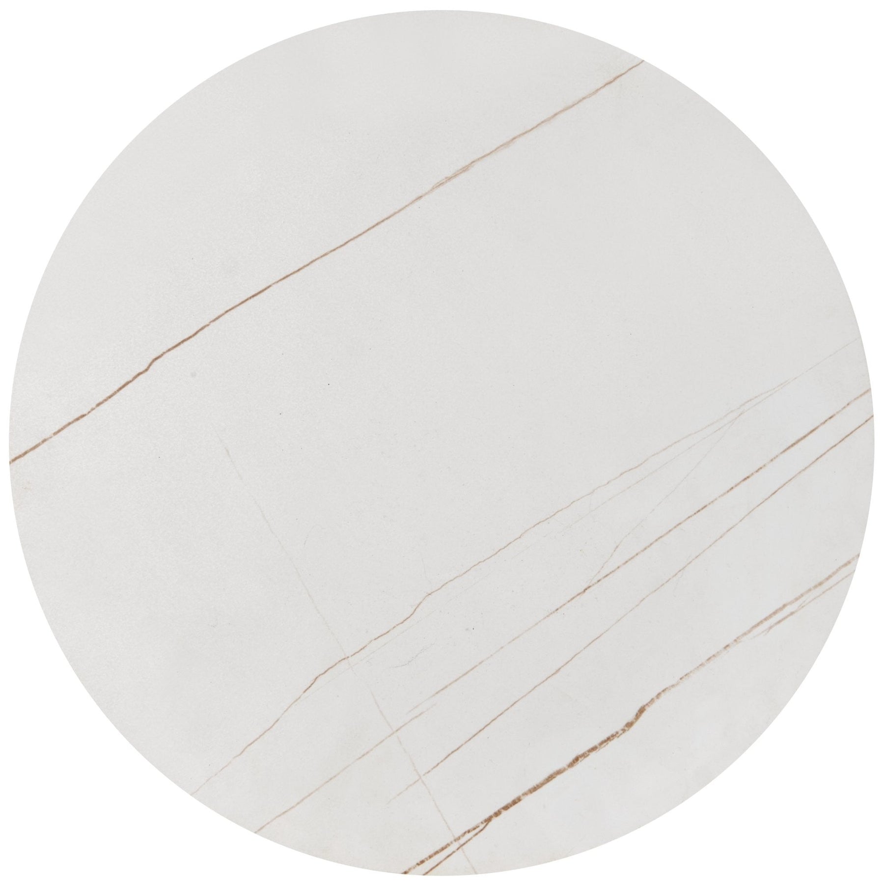 Set 2 masute FATIMA, alb/auriu, ceramica/metal, 63x50/48x43 cm