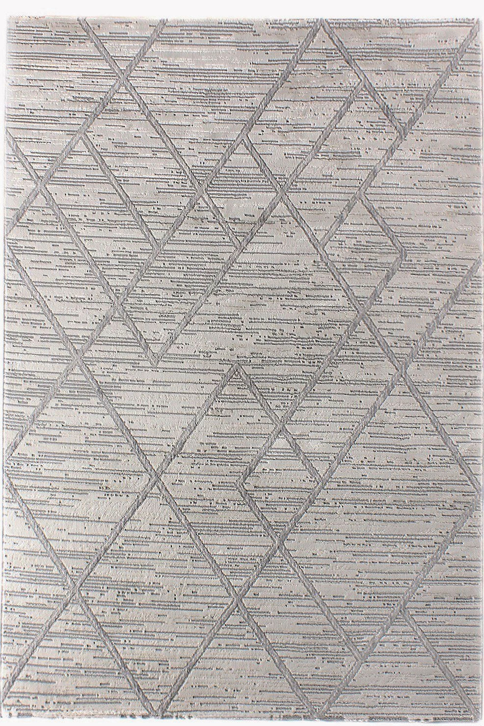 Covor MOTTO, 80x150 cm, forma dreptunghiulara, poliester, gri, 4587