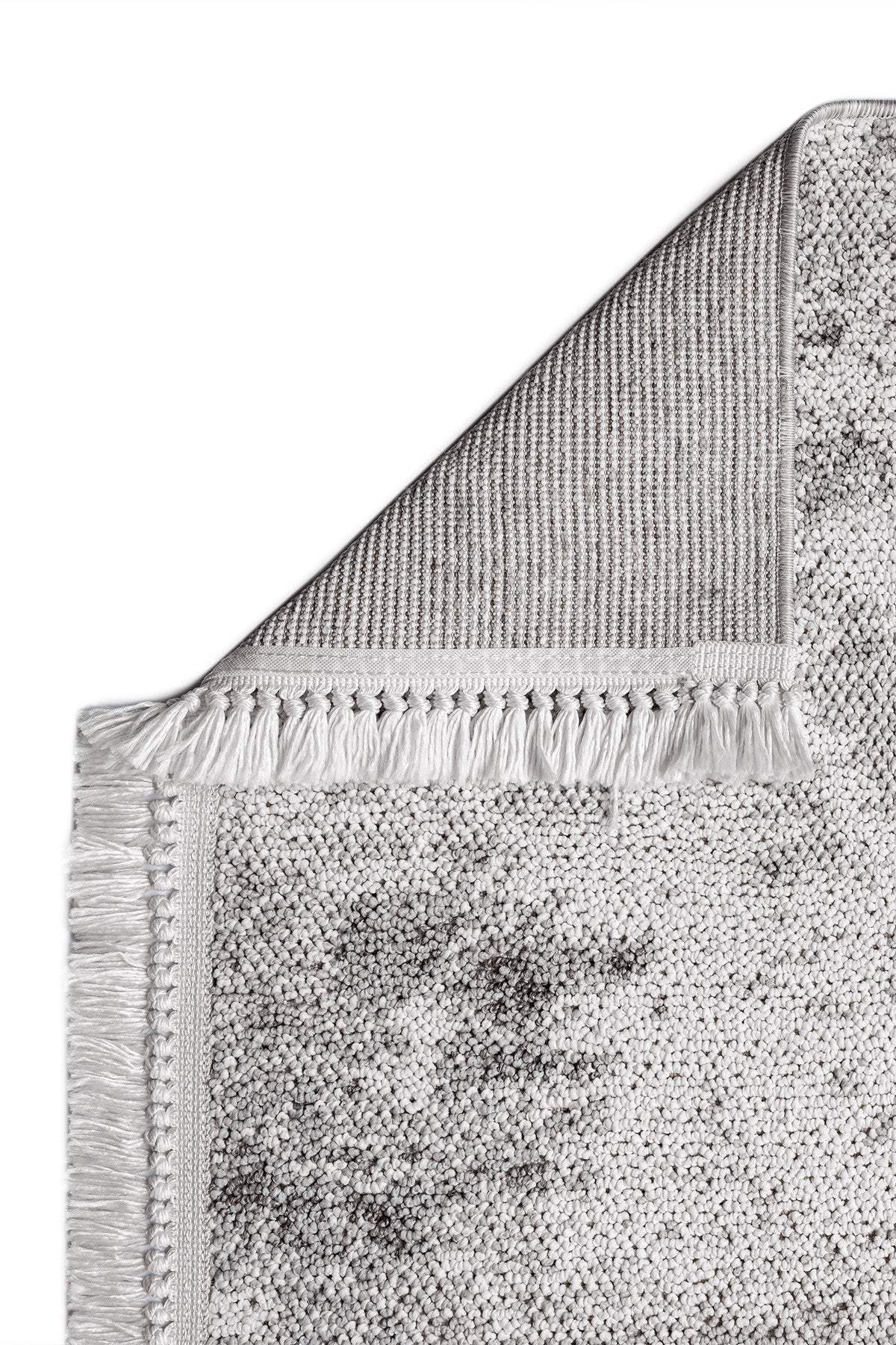 Covor BASTIA, 100x150 cm, forma dreptunghiulara, polipropilena, gri inchis/crem, 1275