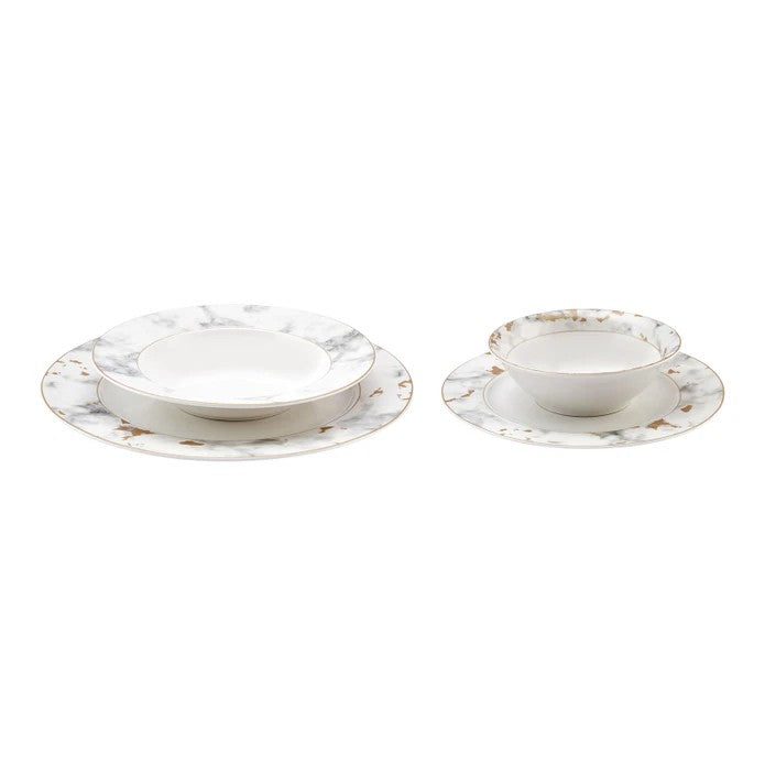 Set de cina 216KRC2151, 24 piese, multicolor, portelan