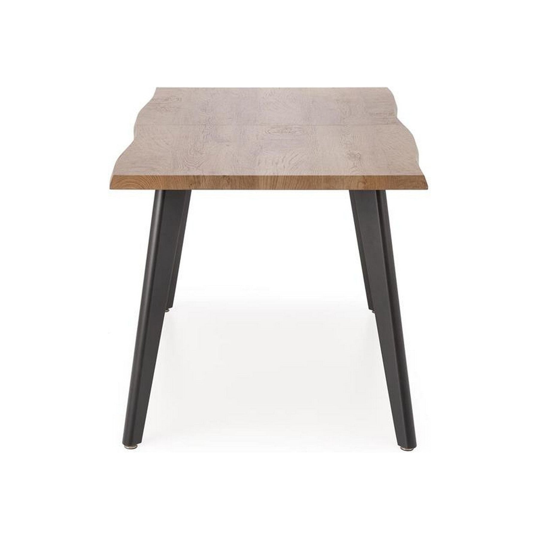 Masa extensibila DICKSON, stejar honey/negru, 150/210x90x75 cm