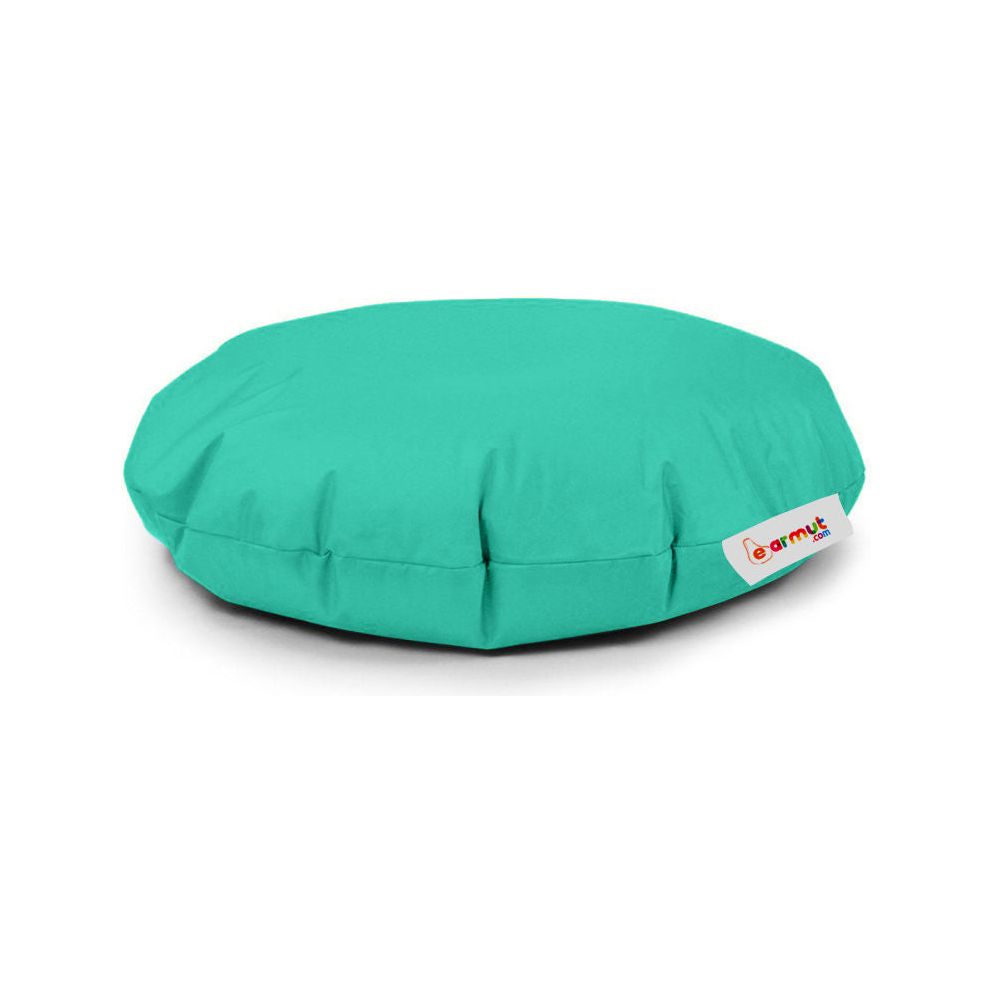 Fotoliu puf Iyzi 100 Cushion Pouf, poliester, turcoaz, 100x65 cm