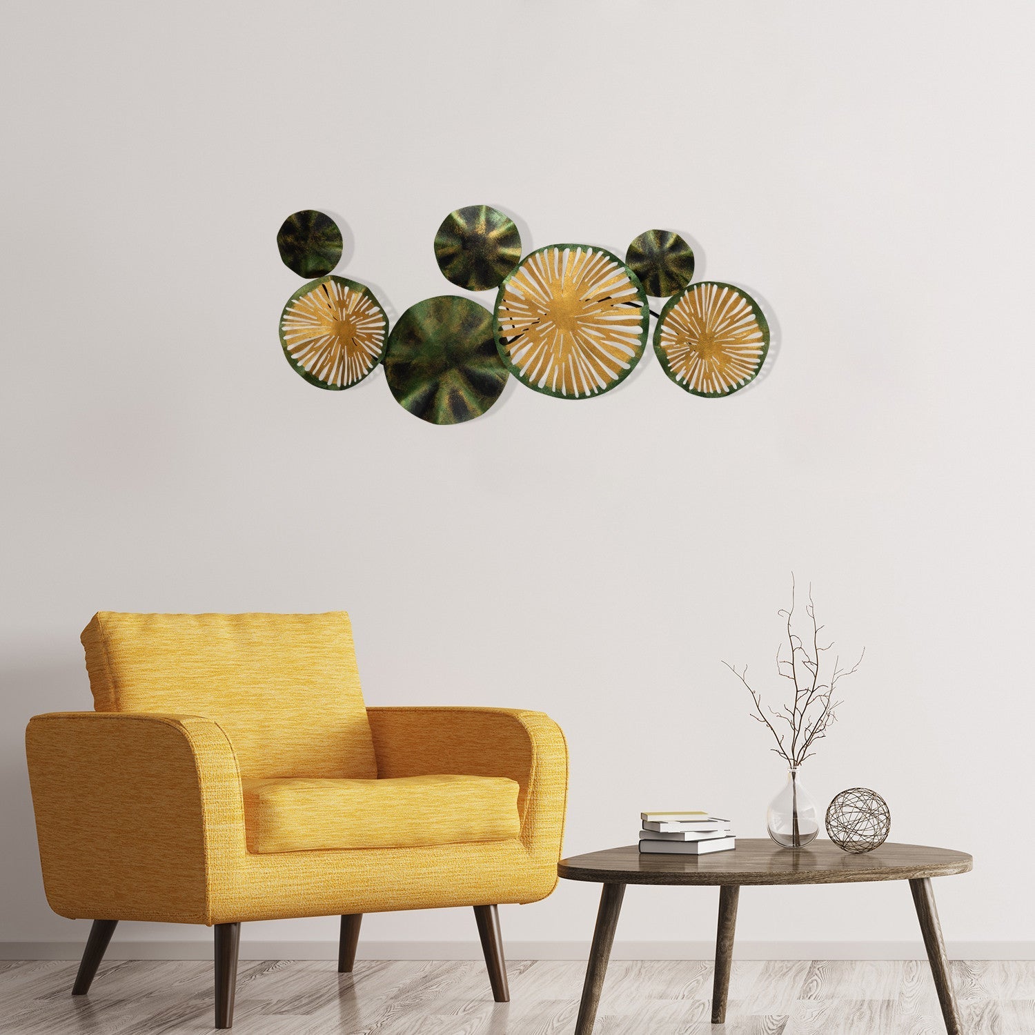 Decoratiune perete ASTRID - CH102-1, multicolor, metal, 79x35 cm