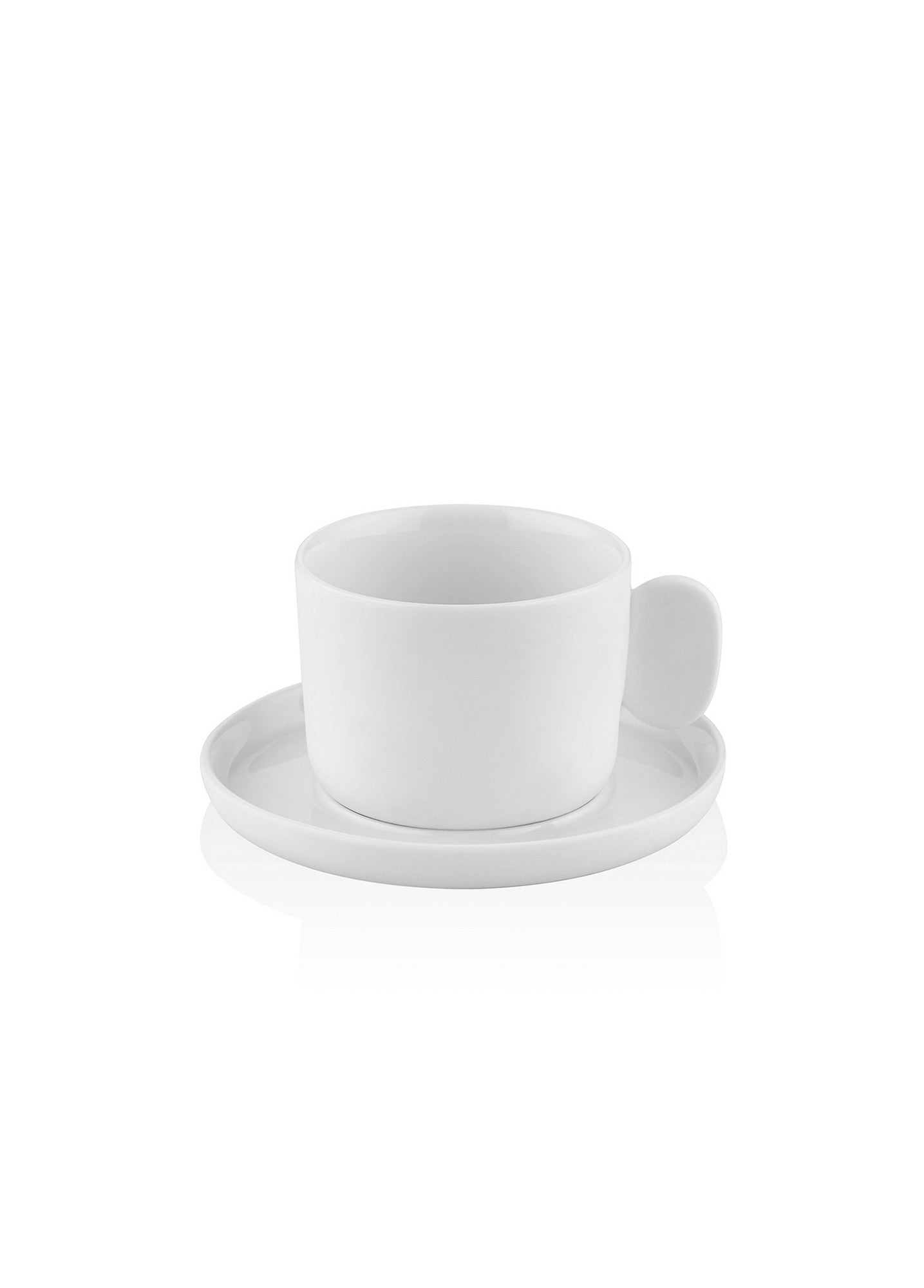 Ceasca cu farfurie cafea 280TMA3129, alb, portelan
