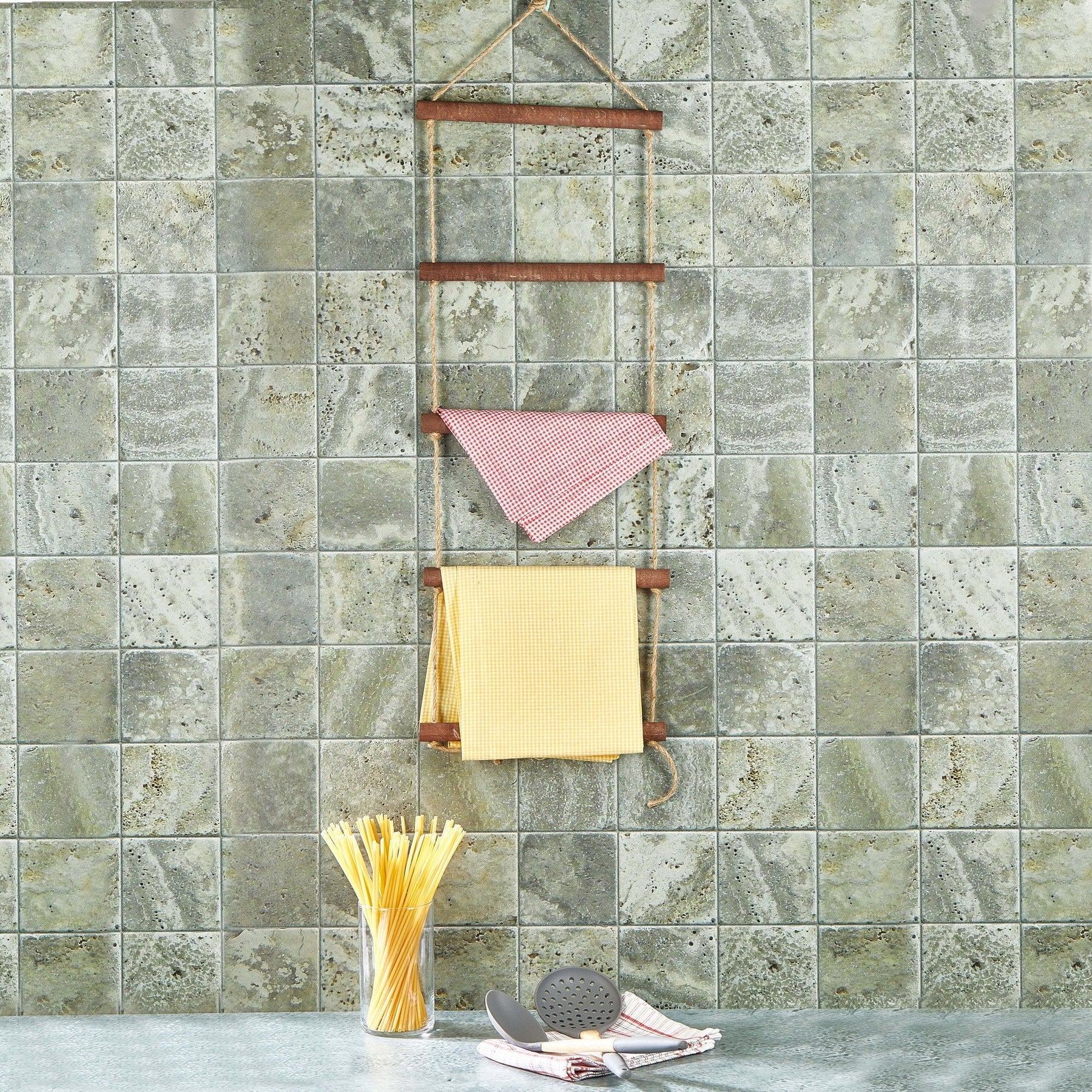 Stander prosoape 281MST2319, maro, lemn, 29x70 cm