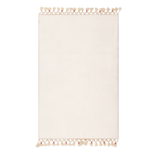 Covoras baie 1619, 50x75 cm, forma dreptunghiulara, acril, alb