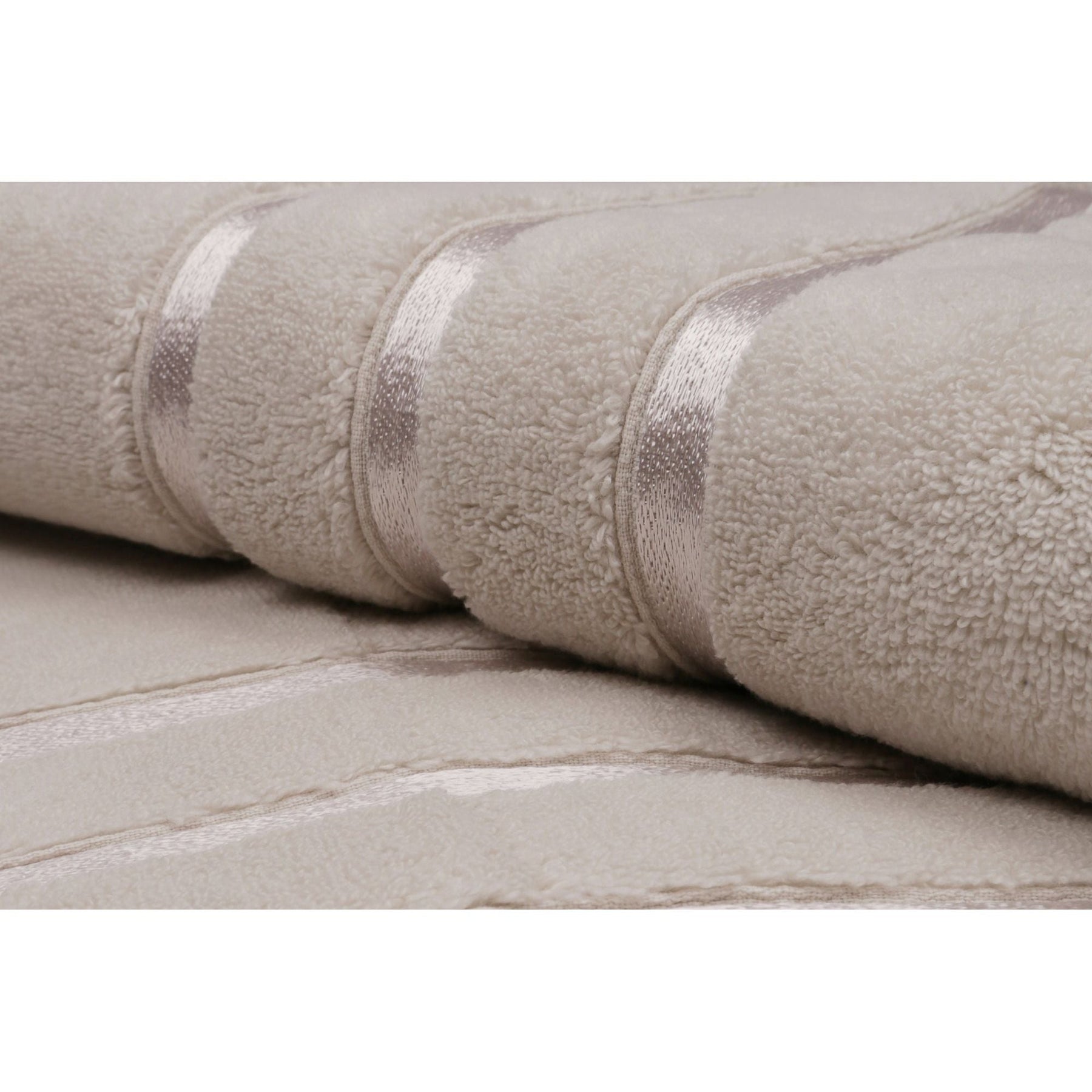 Set 2 prosoape baie Dolce, maro deschis, 70x140 cm, microbuton