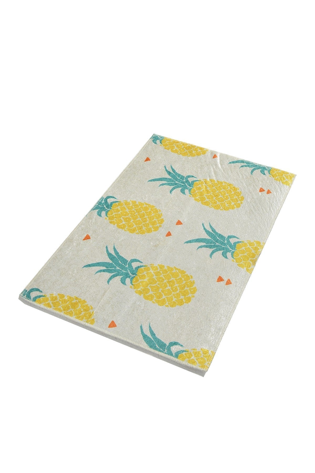 Covoras baie ANANAS DJT, 40x60 cm, forma dreptunghiulara, poliester, multicolor