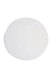 Covoras baie HAVAI, 90x90 cm, forma rotunda, acril, alb