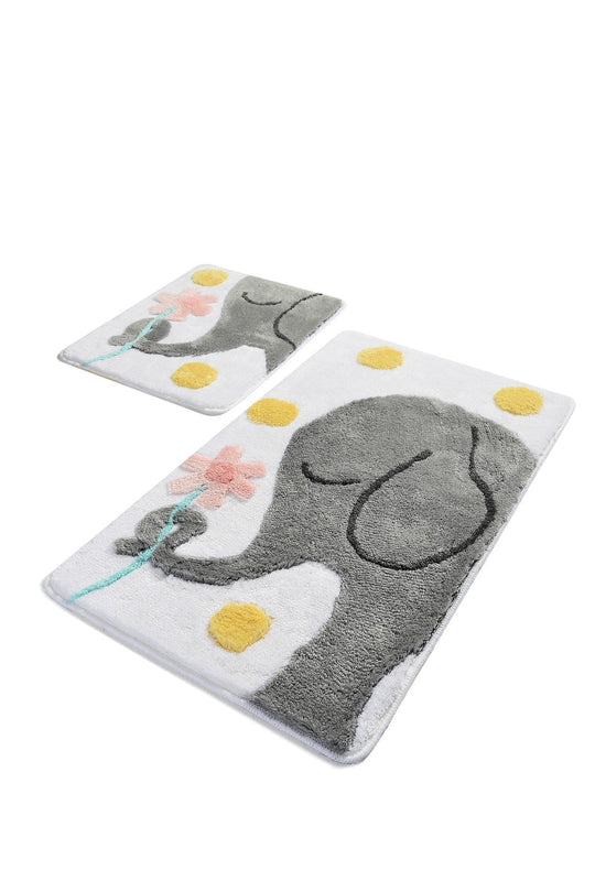 Set 2 covorase baie 359CHL2126, forma dreptunghiulara, acril, multicolor