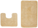 Set 2 covorase baie ETHNIC, forma dreptunghiulara, polipropilena, bej