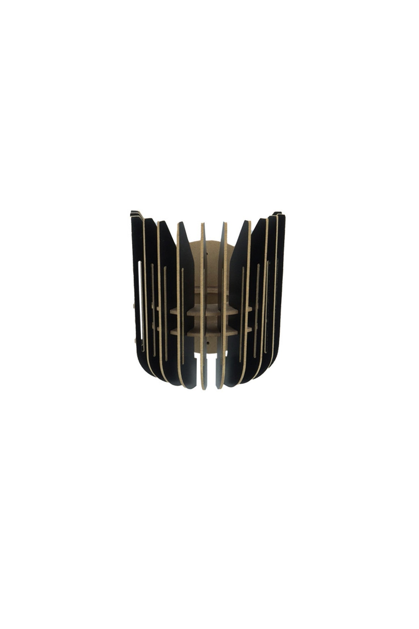 Set 2 aplice 210-LS2, negru, 19x16x20 cm
