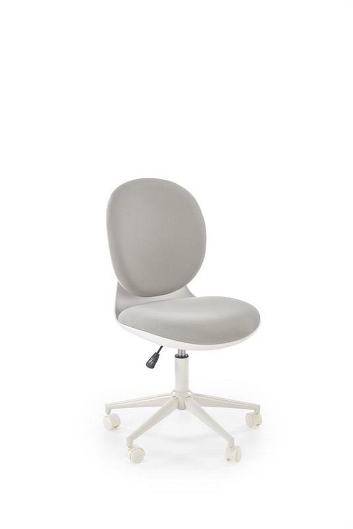 Scaun birou ORION 2, gri deschis/alb, stofa clasica/polipropilena, 46x55x89/99 cm