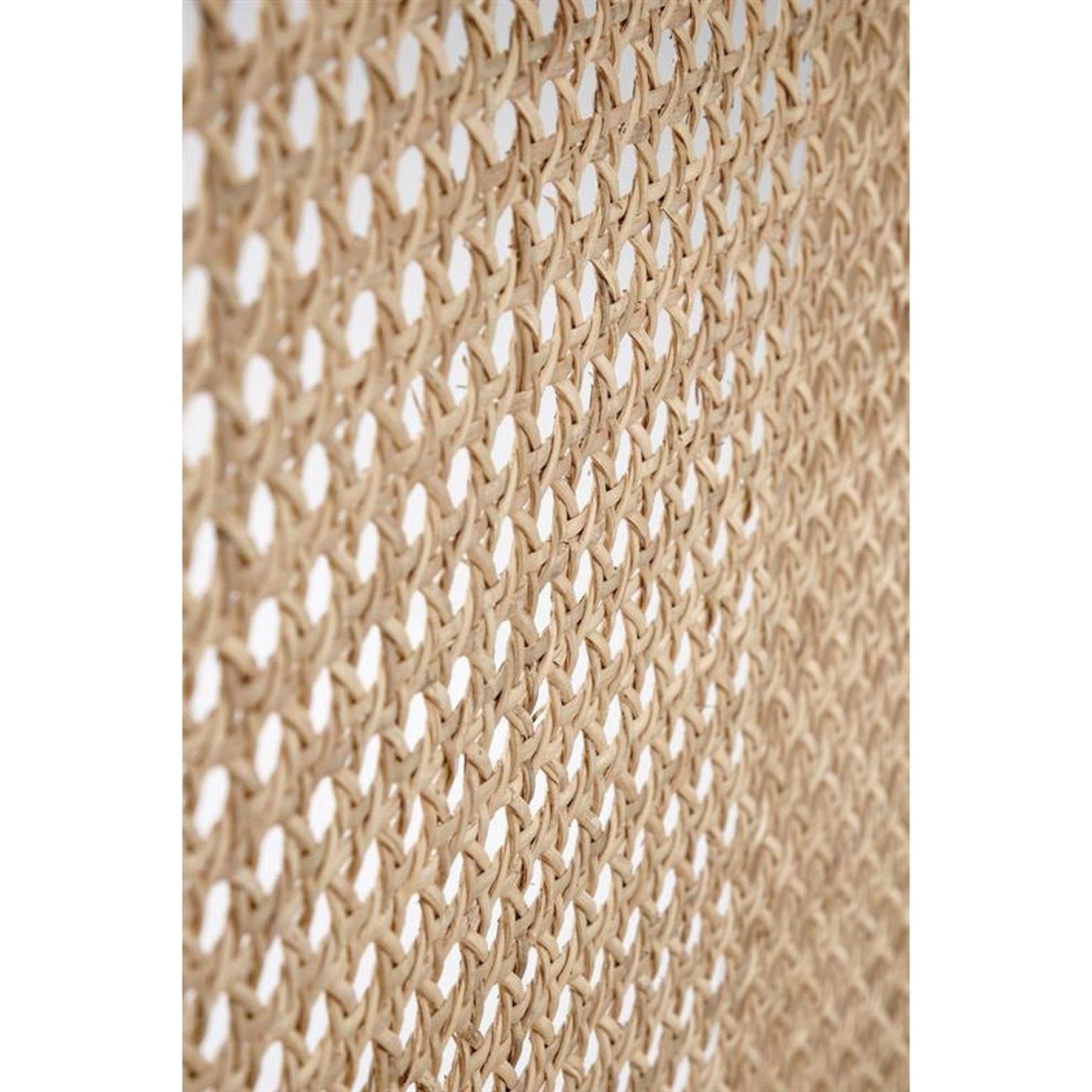 Scaun gradina FODEN 2, ratan natural/frasin, 65x82x74 cm