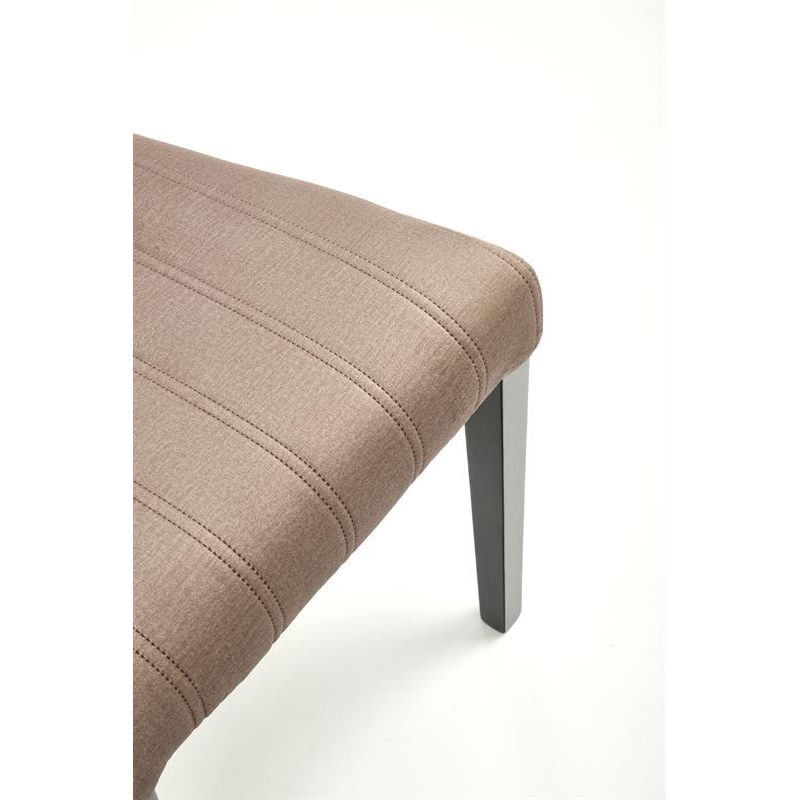 Scaun DIEGO 2, negru/bej, lemn masiv/stofa catifelata, 42x52x97 cm
