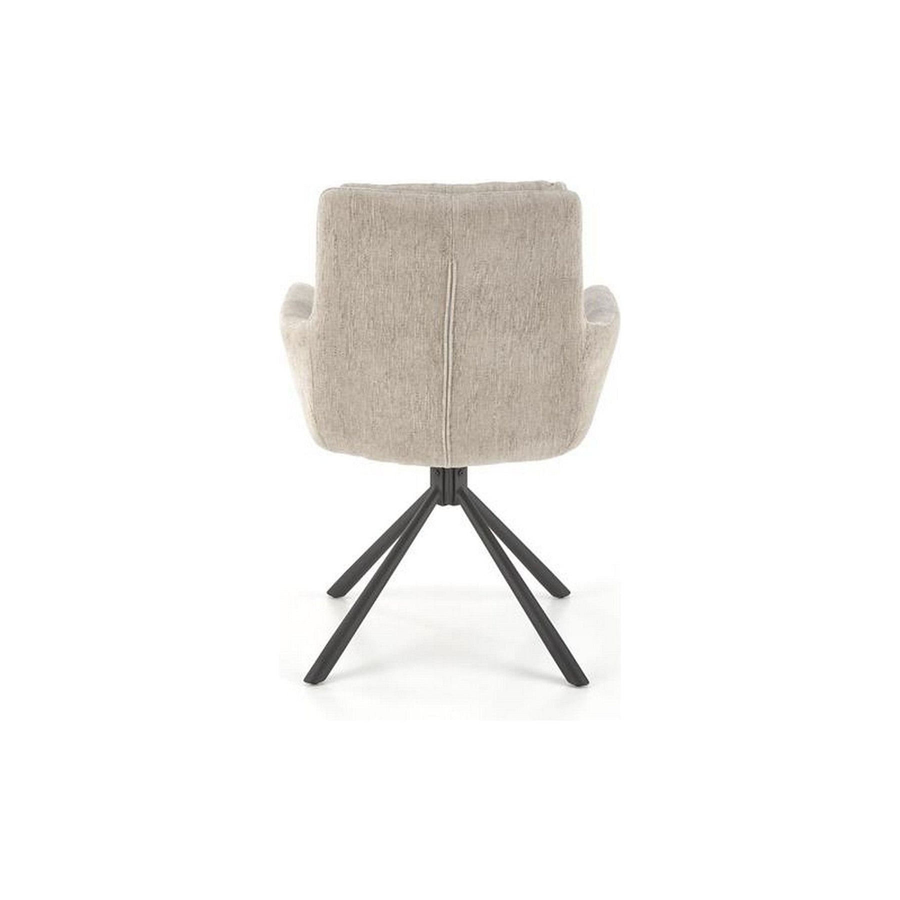 Scaun rotativ K495, bej, stofa clasica, 87x60x65 cm