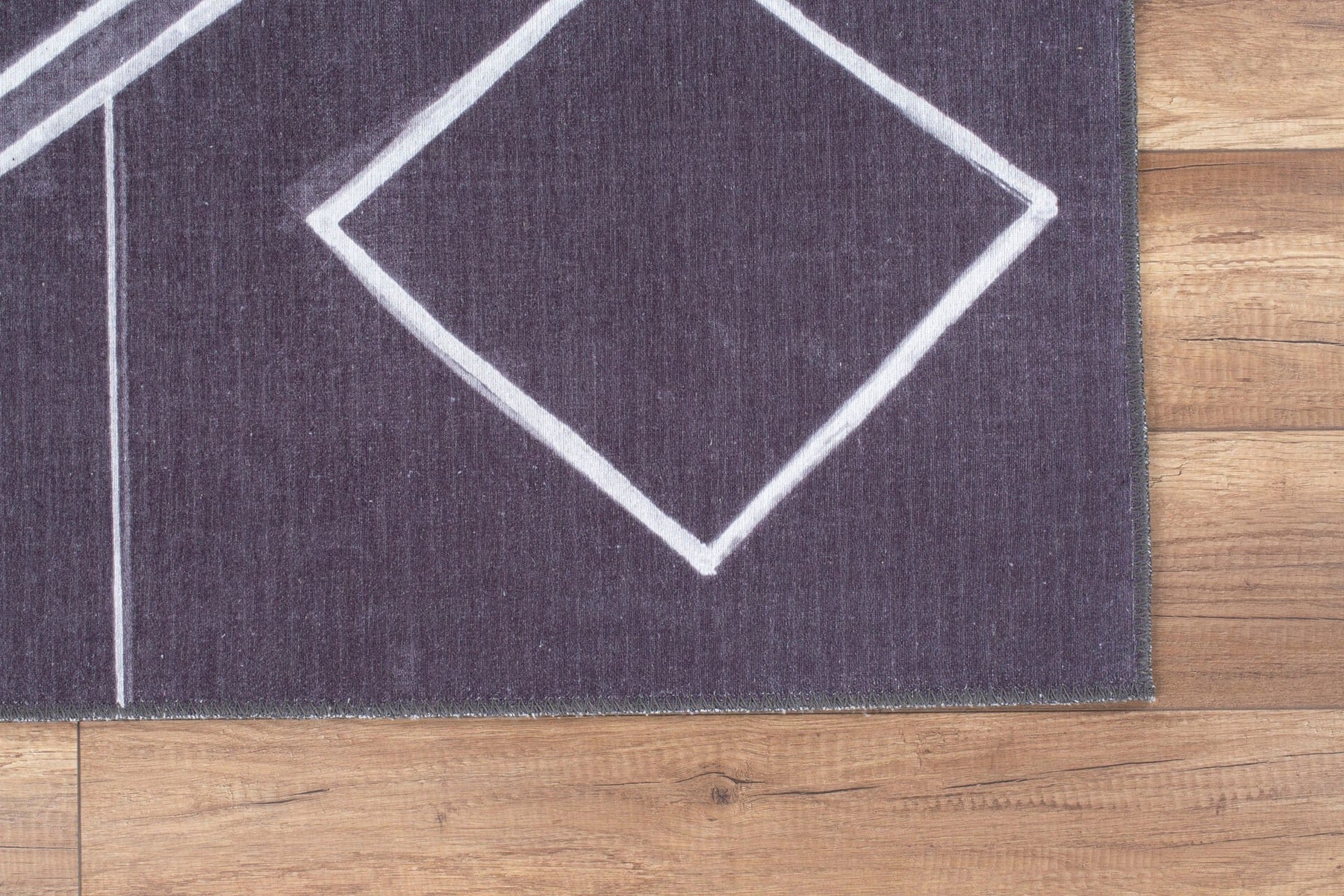 Covor ADA, 75x150 cm, forma dreptunghiulara, poliester, negru/alb, AL 297