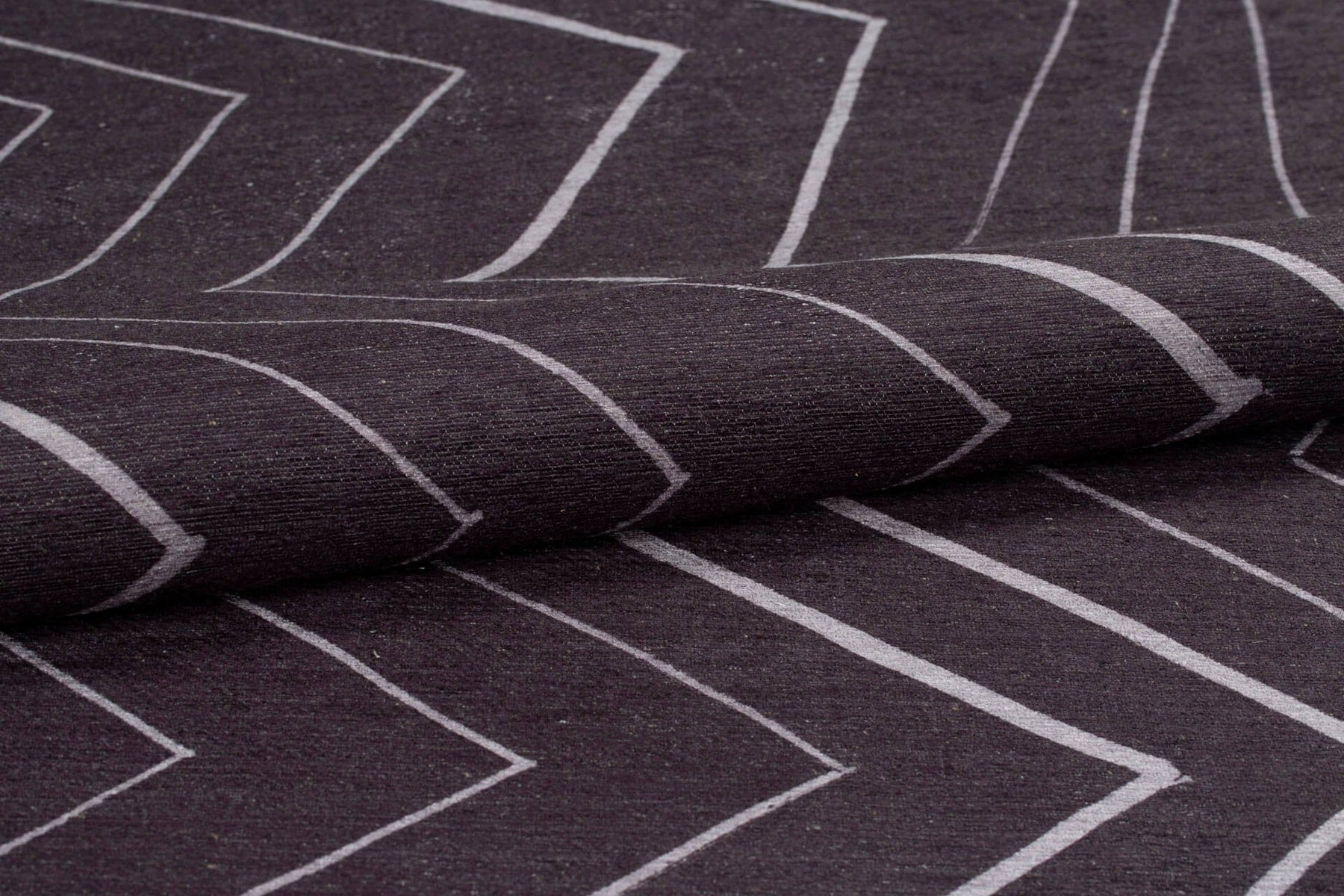 Covor ADA, 75x150 cm, forma dreptunghiulara, poliester, negru/alb, AL 289