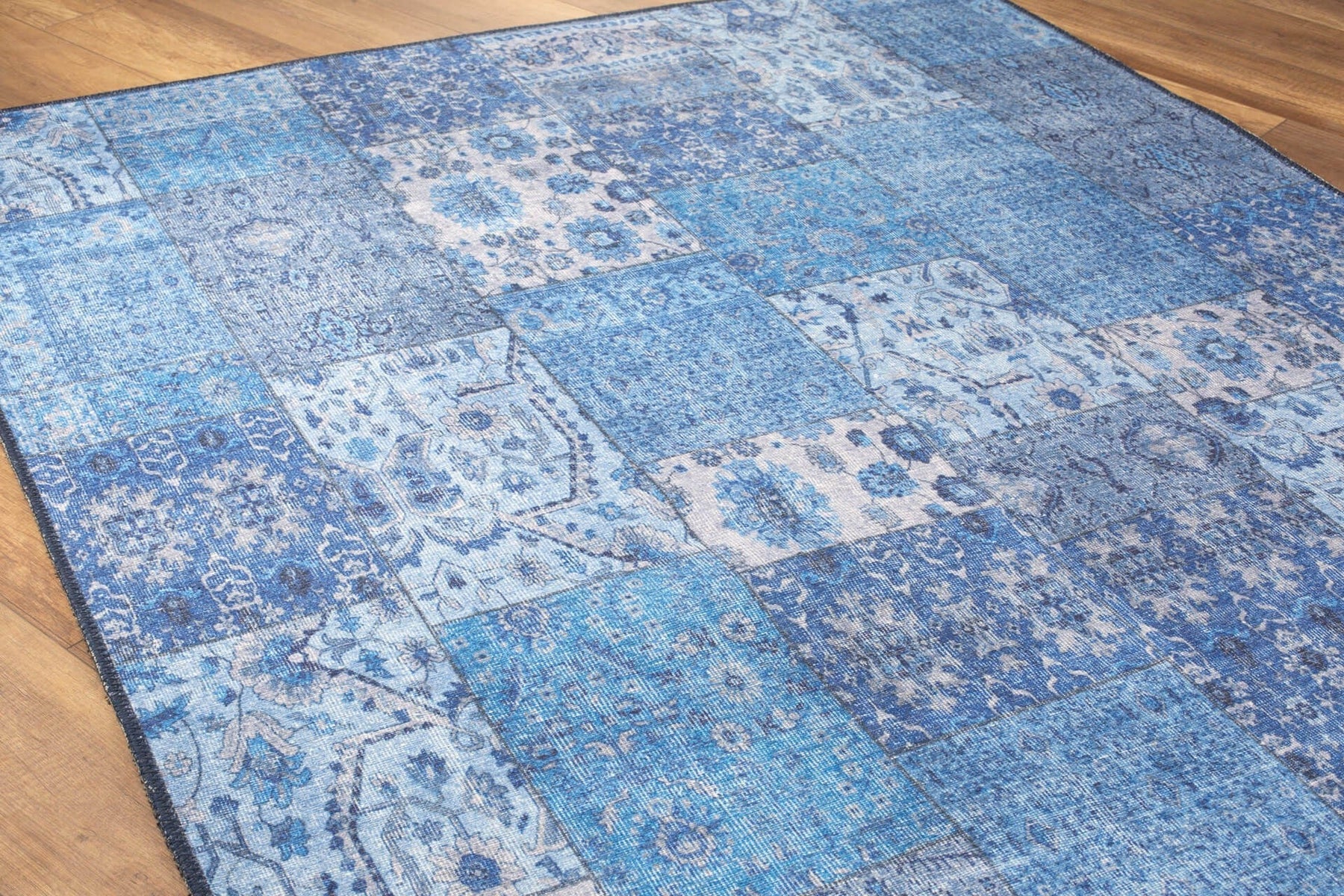 Covor JAZZ CHENILLE, 75x150 cm, forma dreptunghiulara, poliester, albastru, AL 325