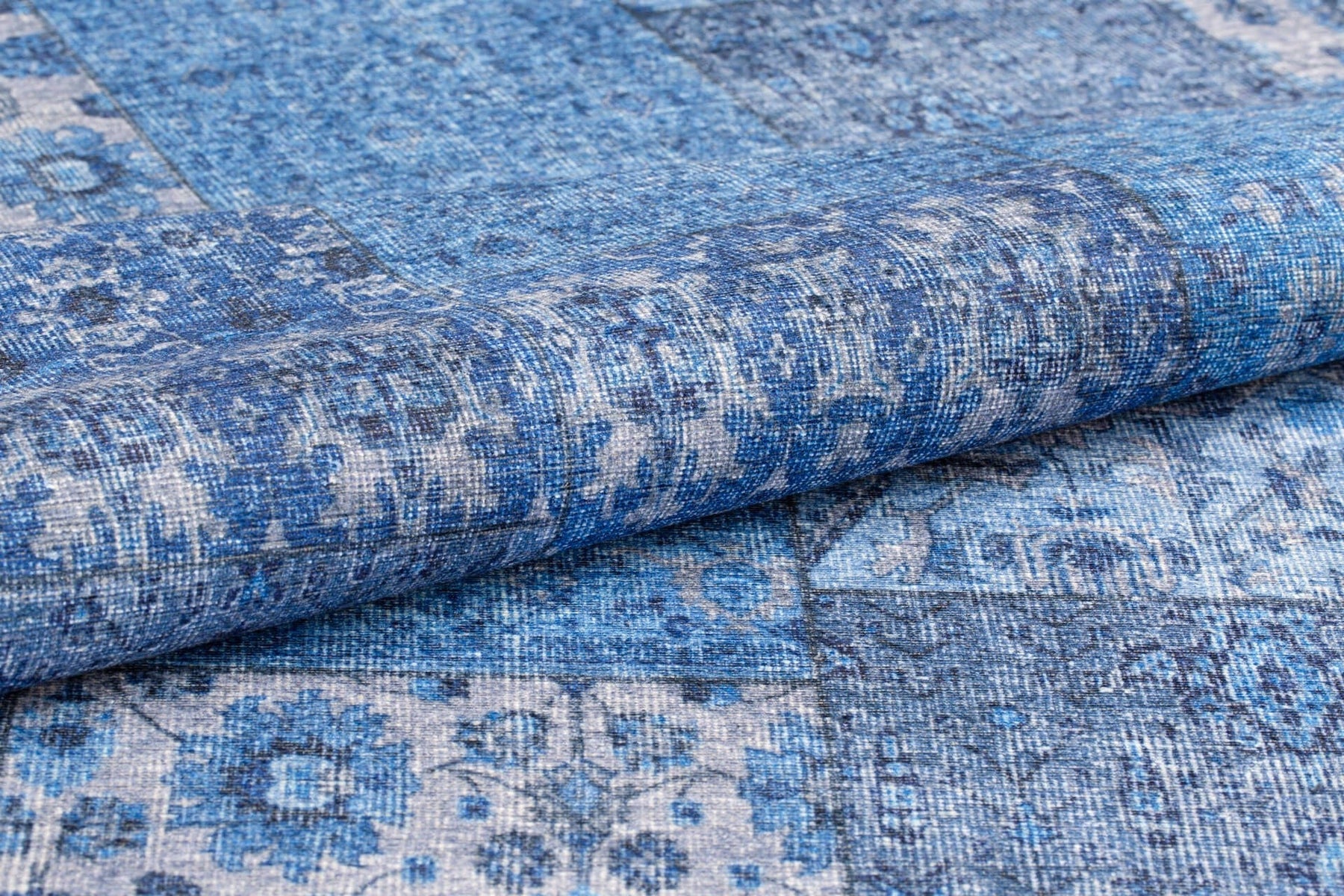 Covor JAZZ CHENILLE, 75x150 cm, forma dreptunghiulara, poliester, albastru, AL 325