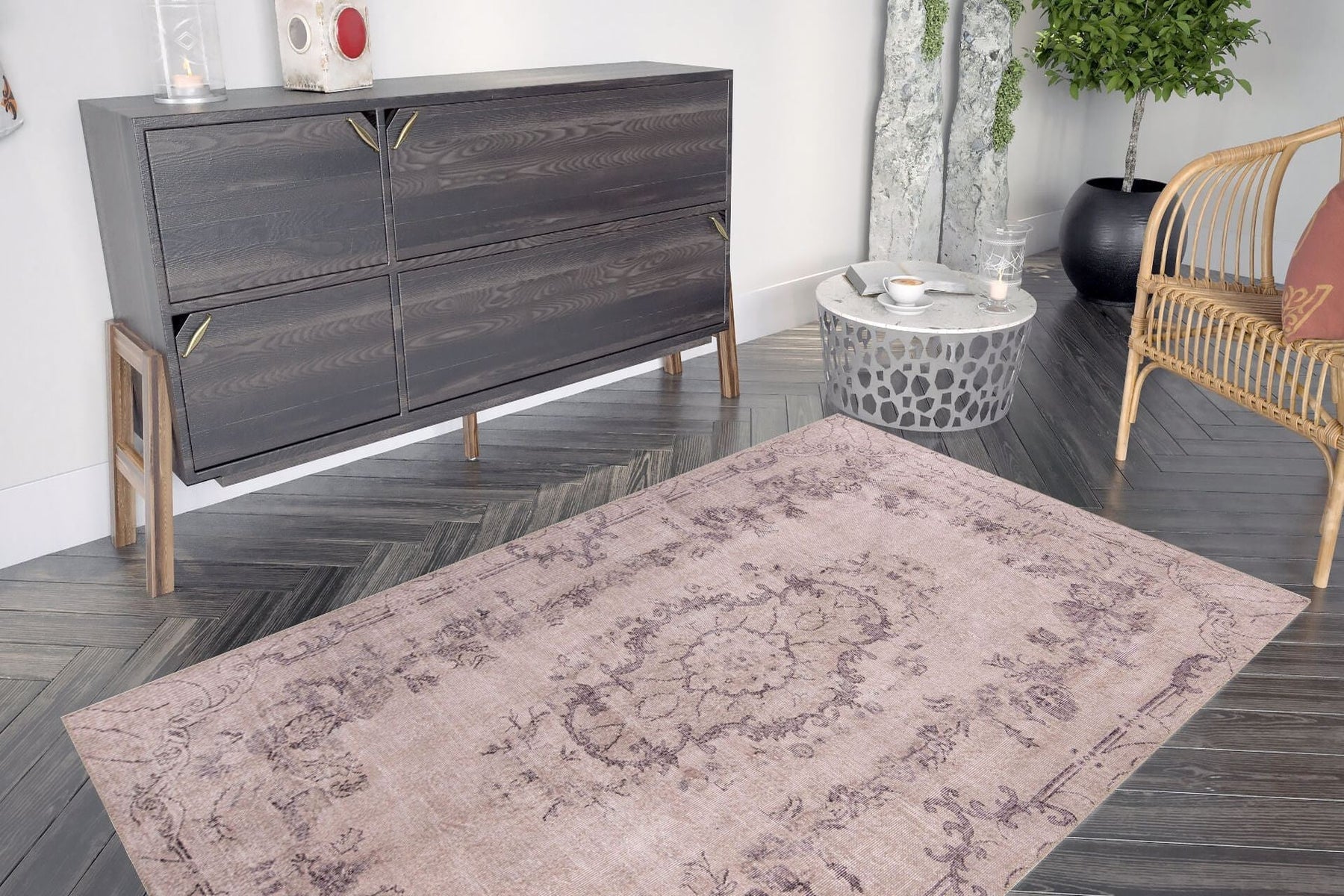 Covor DORIAN CHENILLE, 75x150 cm, forma dreptunghiulara, poliester, maro, AL 331