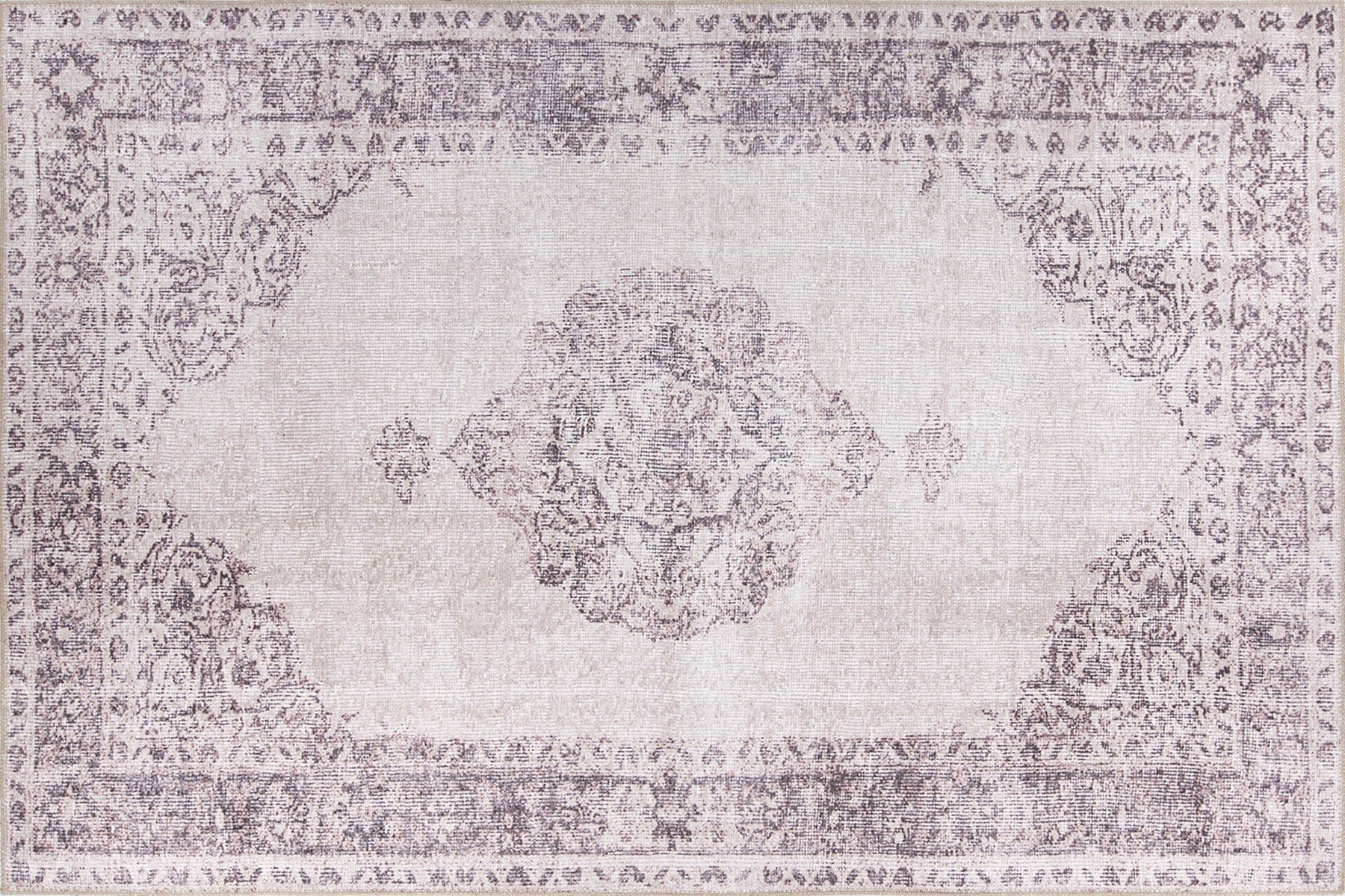 Covor DORIAN CHENILLE, 75x150 cm, forma dreptunghiulara, poliester, crem, AL 330