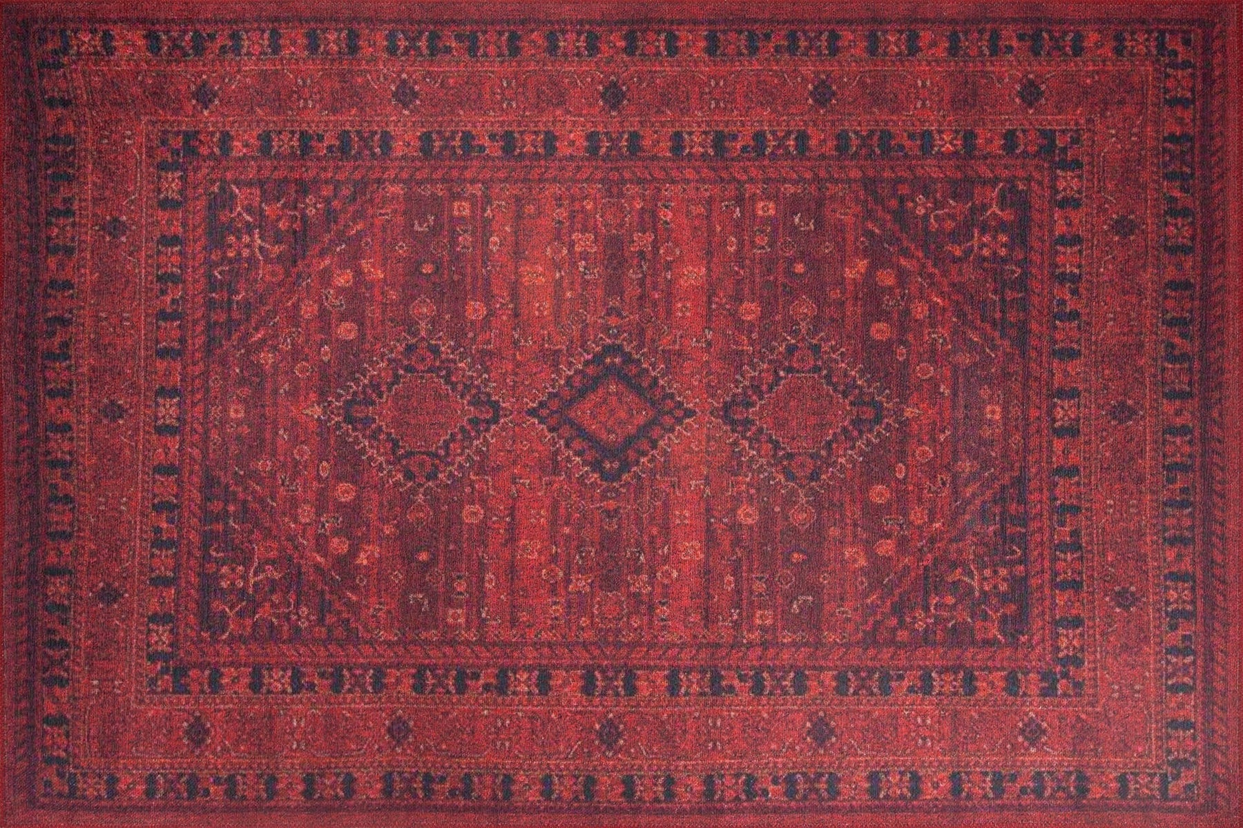 Covor SOUL CHENILLE, 75x150 cm, forma dreptunghiulara, poliester, rosu, AL 219