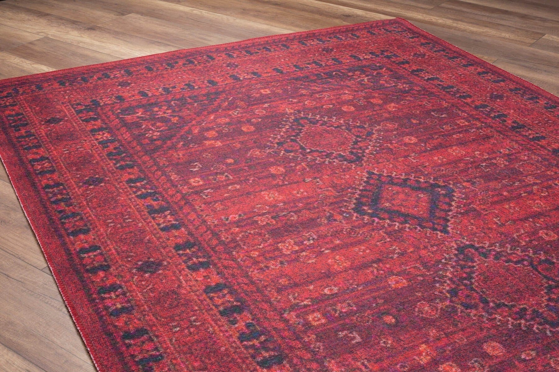 Covor SOUL CHENILLE, 75x150 cm, forma dreptunghiulara, poliester, rosu, AL 219