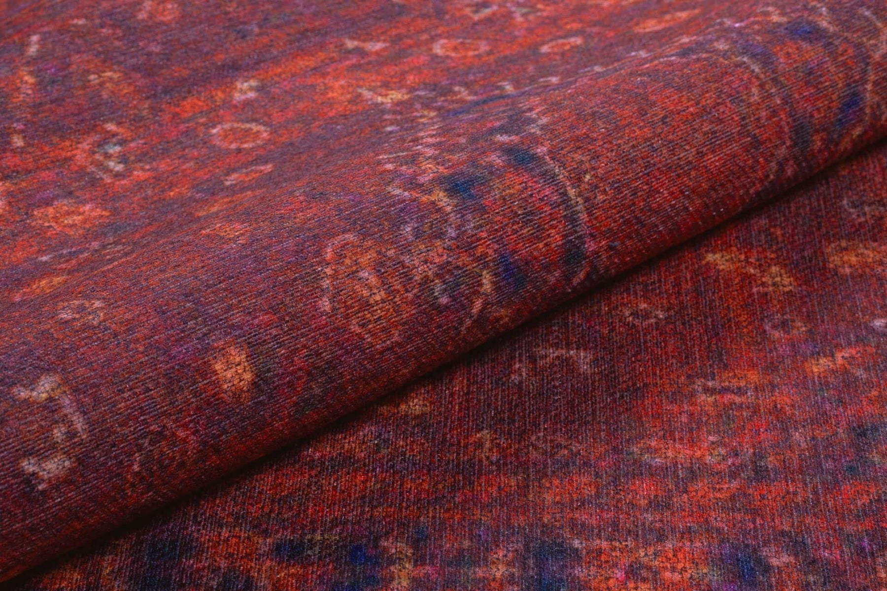 Covor SOUL CHENILLE, 75x150 cm, forma dreptunghiulara, poliester, rosu, AL 219