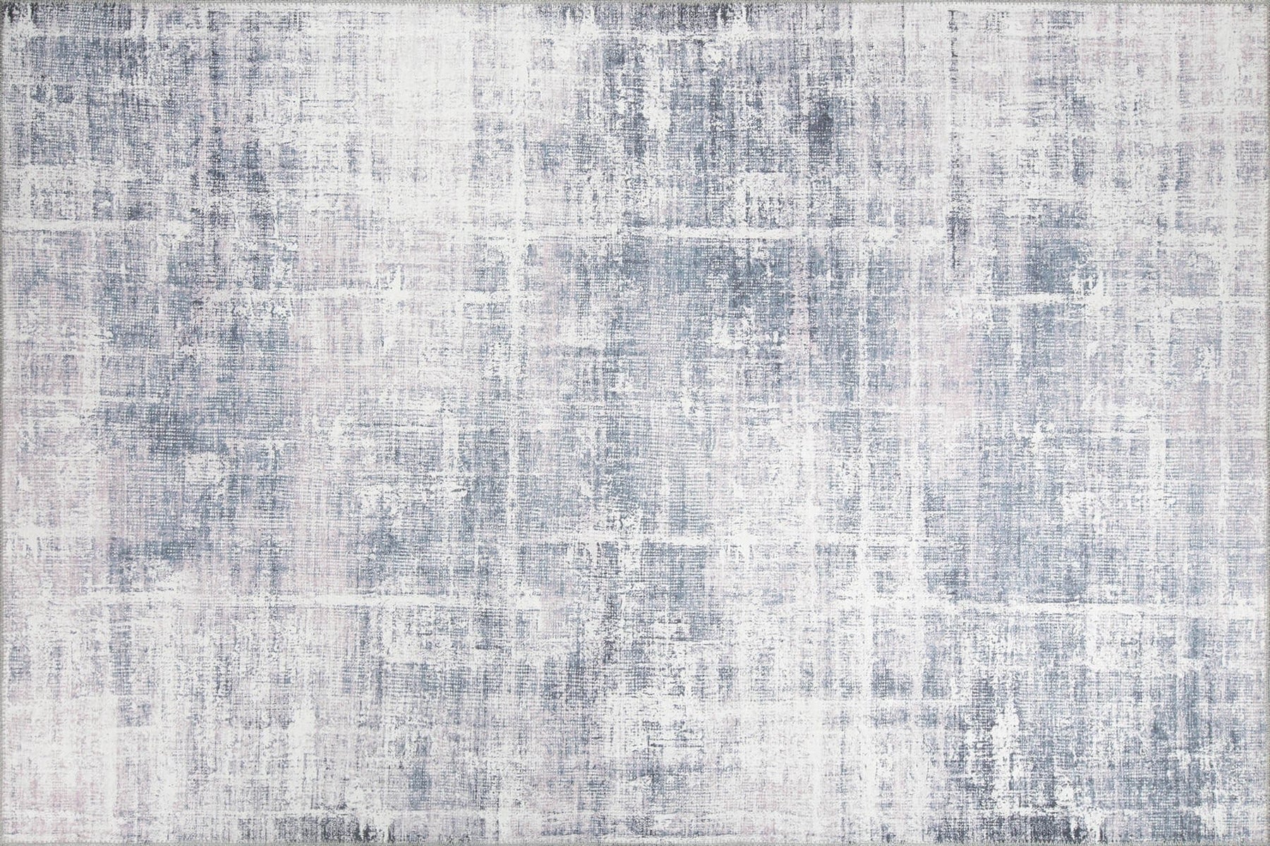 Covor FUNK CHENILLE, 75x150 cm, forma dreptunghiulara, poliester, gri/alb, AL 253