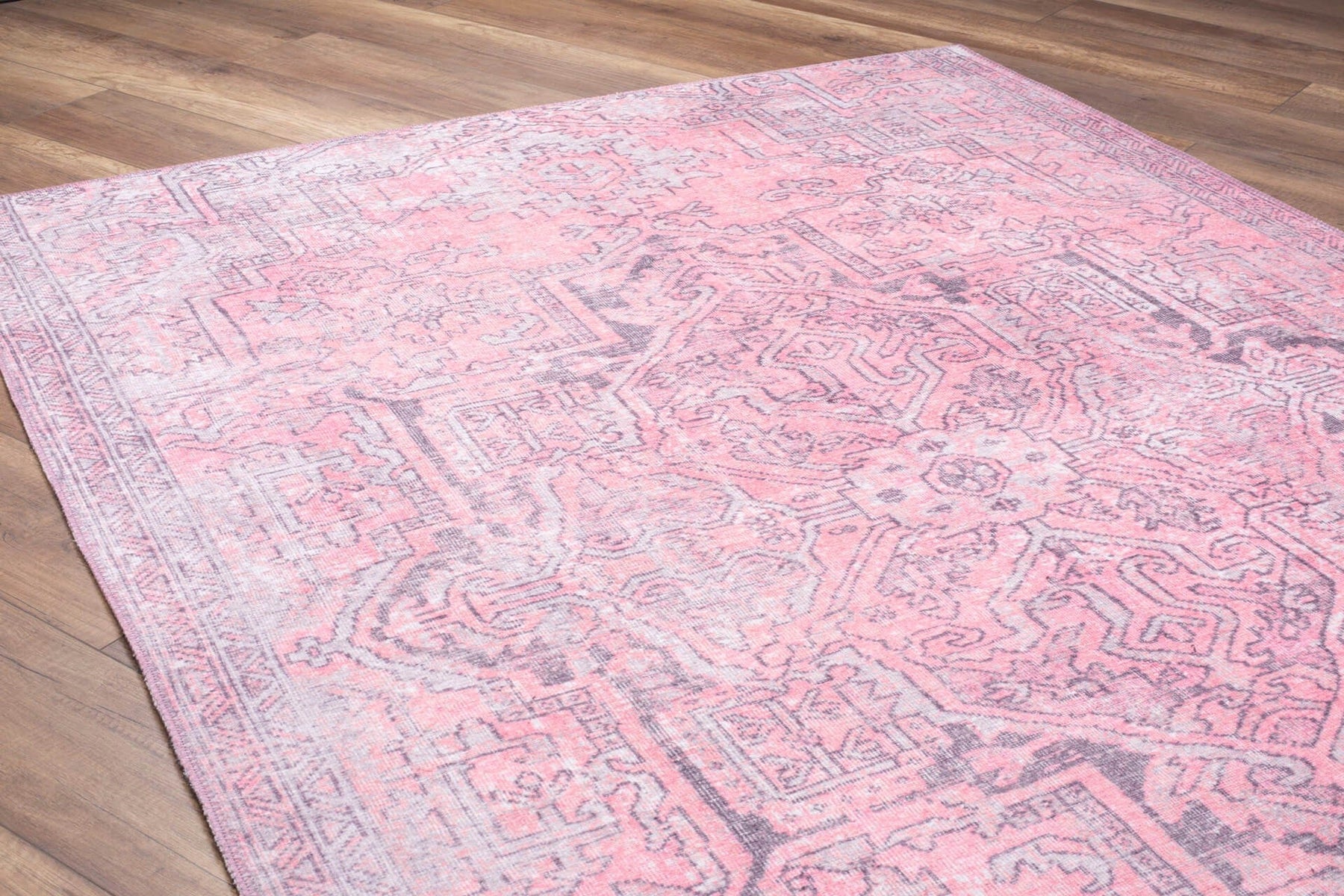 Covor BLUES CHENILLE, 75x150 cm, forma dreptunghiulara, poliester, roz, AL 271
