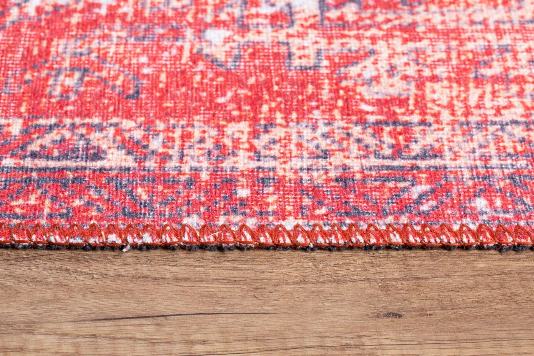 Covor BLUES CHENILLE, 75x150 cm, forma dreptunghiulara, poliester, rosu, AL 269
