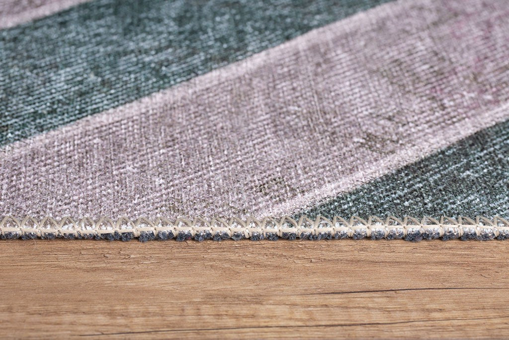 Covor JAZZ CHENILLE, 75x150 cm, forma dreptunghiulara, poliester, bej/verde, AL 49