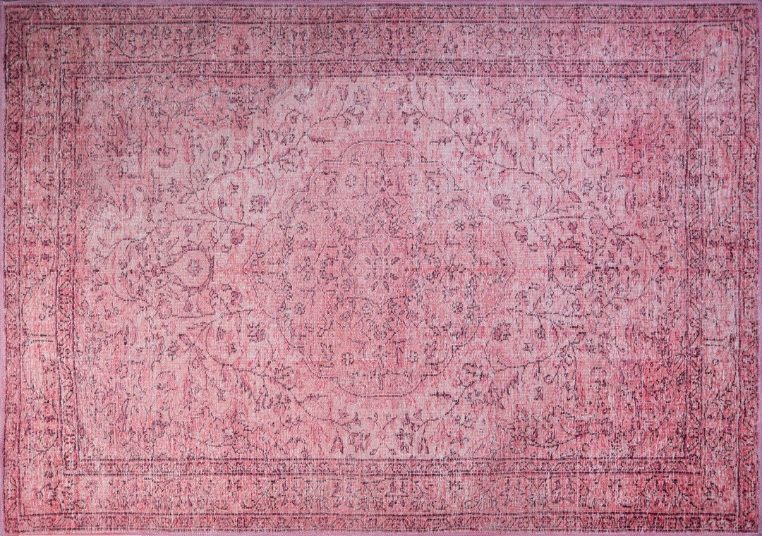 Covor DORIAN CHENILLE, 75x150 cm, forma dreptunghiulara, poliester, roz, AL 137