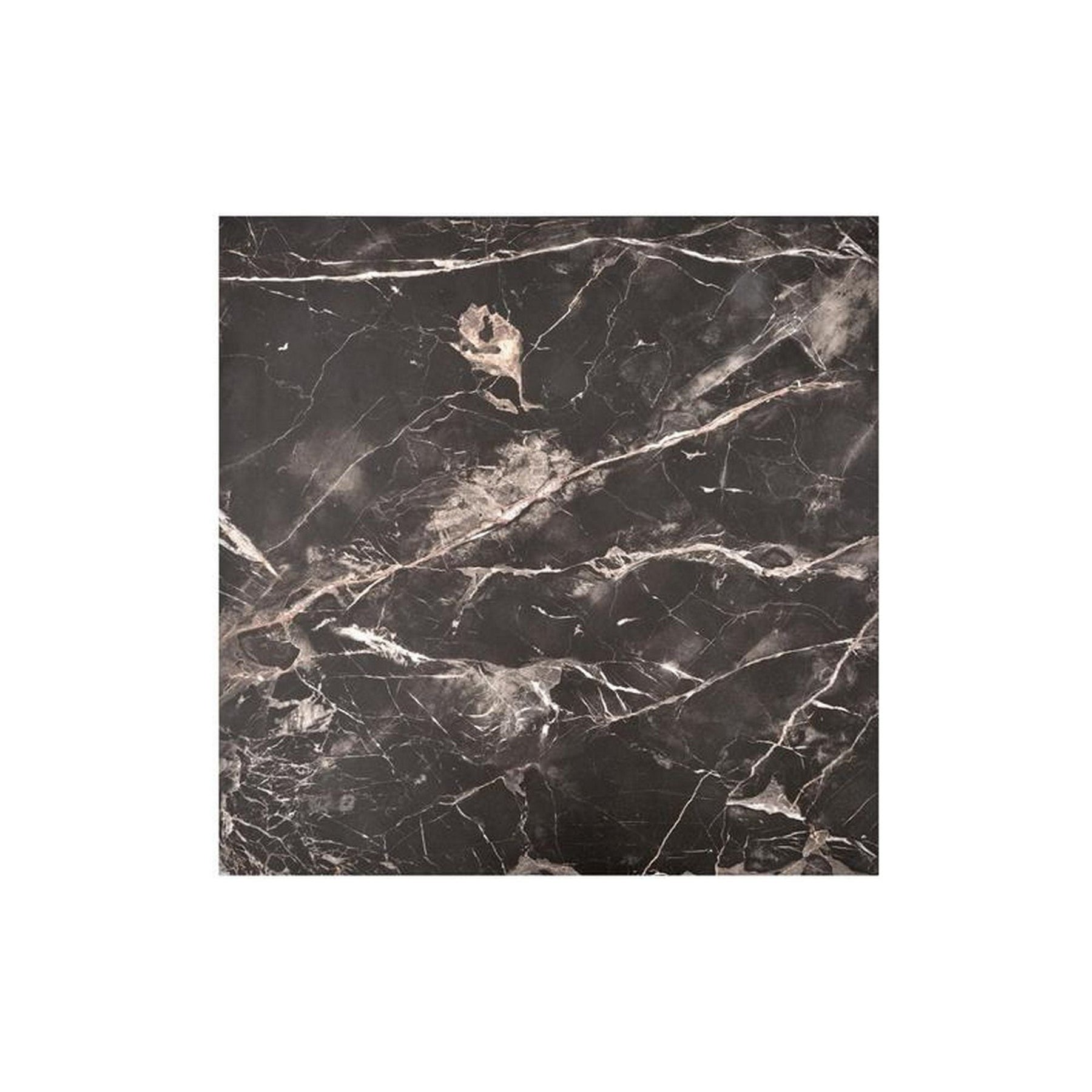 Masuta de cafea MONOLIT, marmura neagra furniruit, 80x41 cm