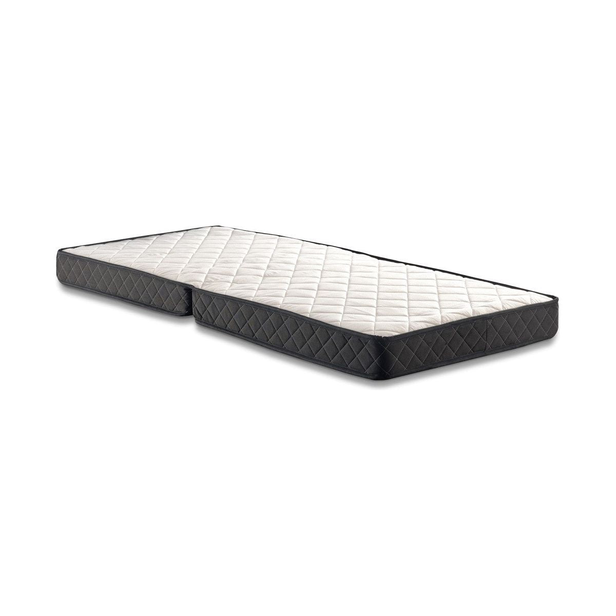 Pat pliabil XL Katlanir, rama metalica/placaj, negru, 90x41x121 cm, saltea inclusa