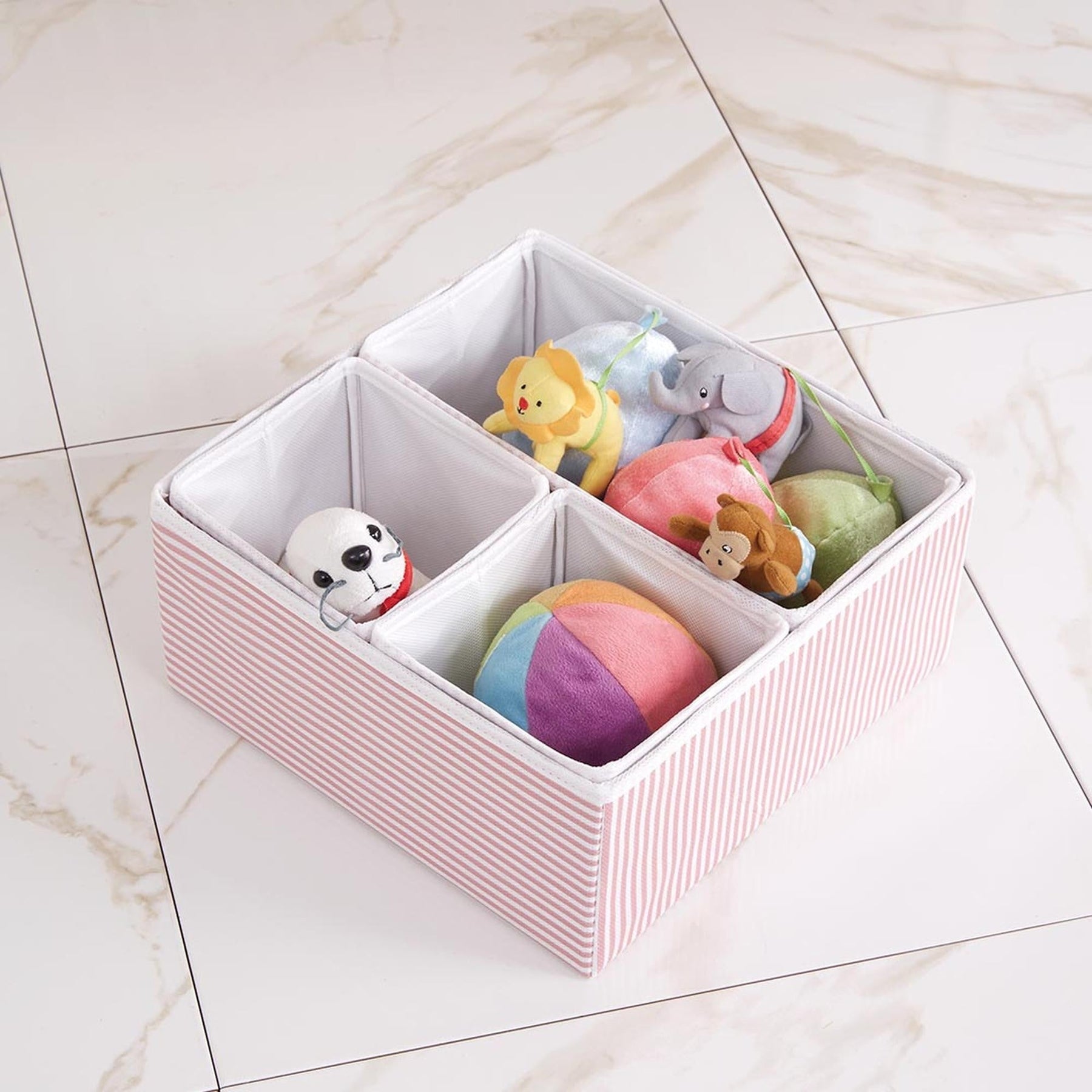 Set 4 organizatoare YLC421, roz, bumbac/poliester