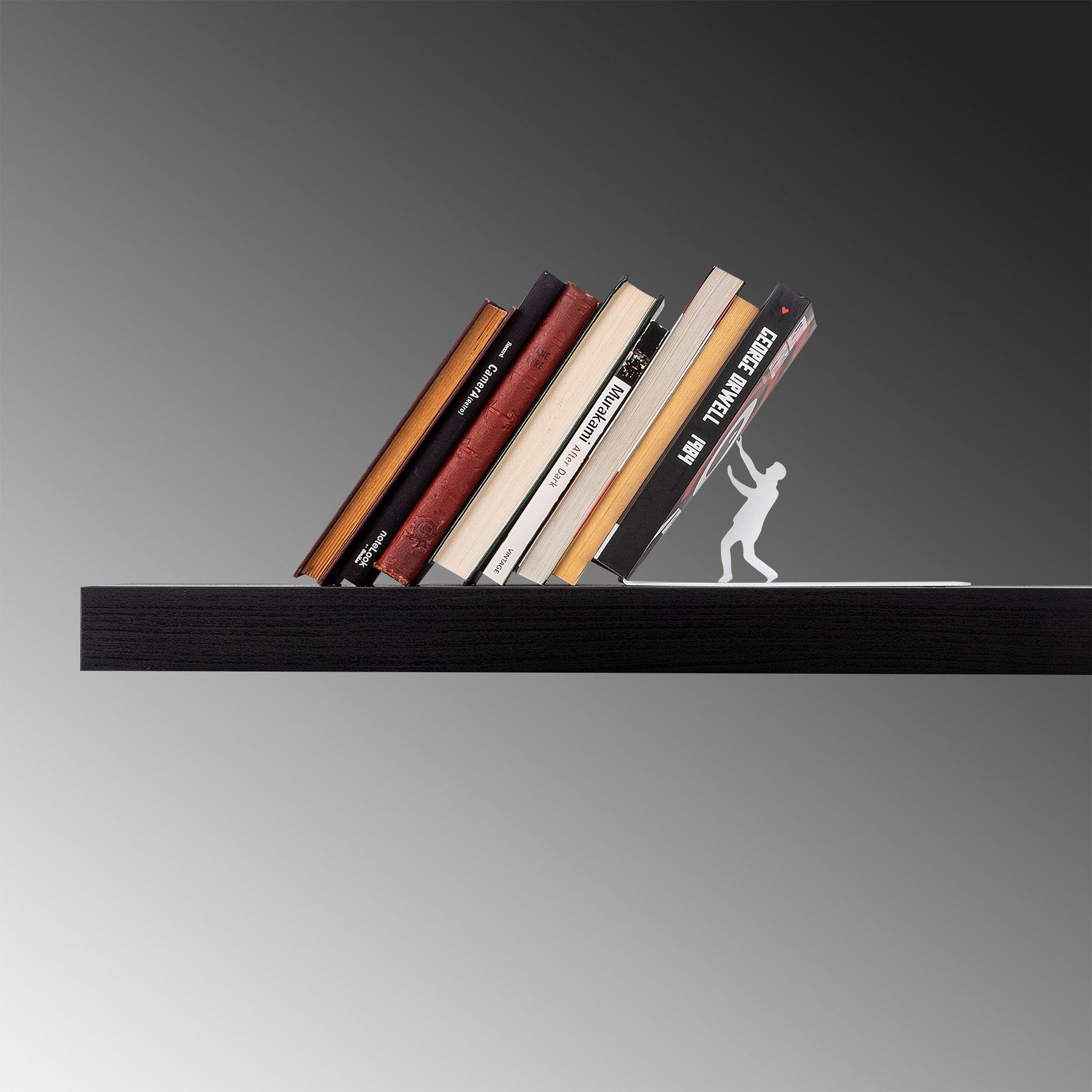 Suport carti KITAP TUTUCU 22, alb, metal, 26x13x12 cm