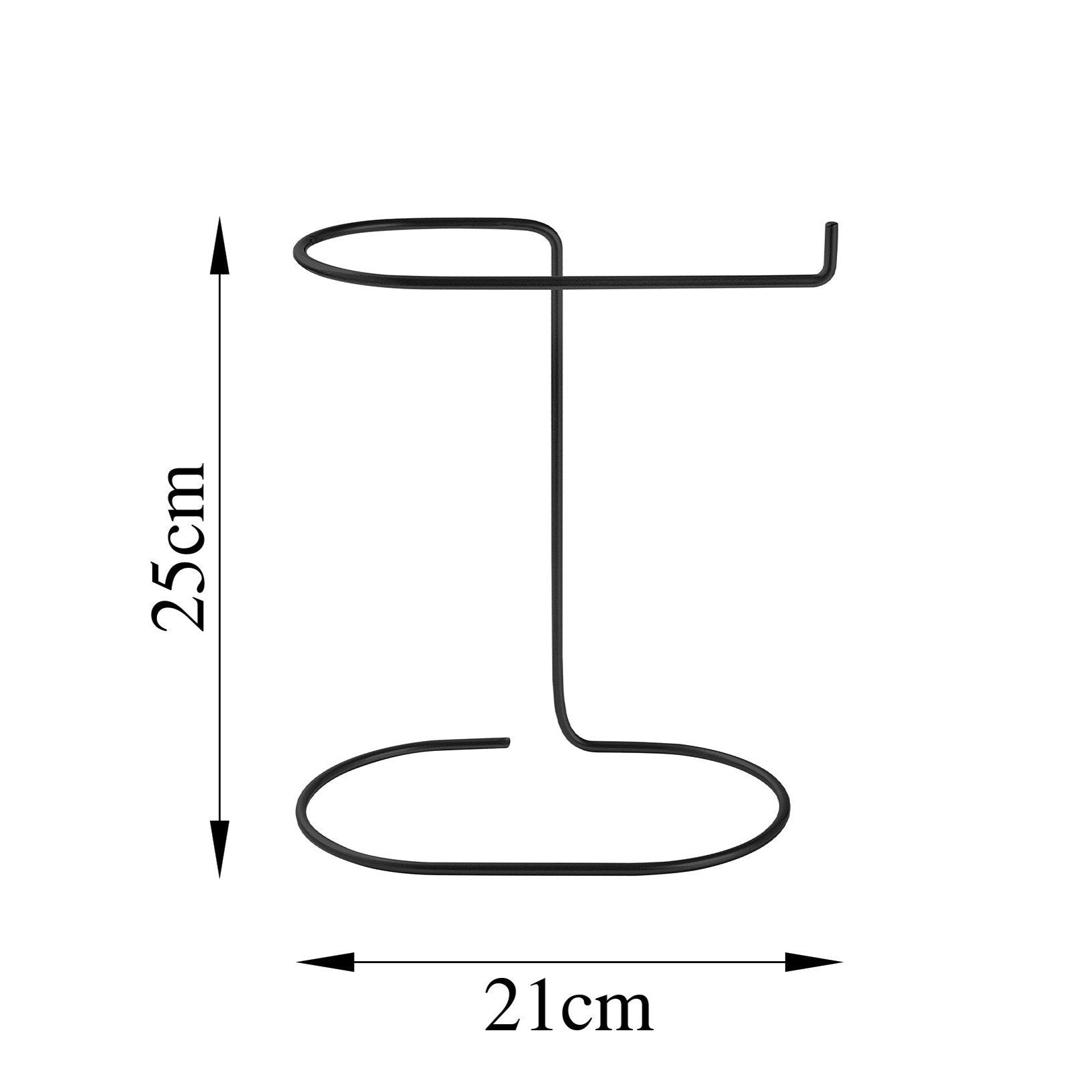 Suport bijuterii TK-002-B, negru, metal, 21x14x25 cm