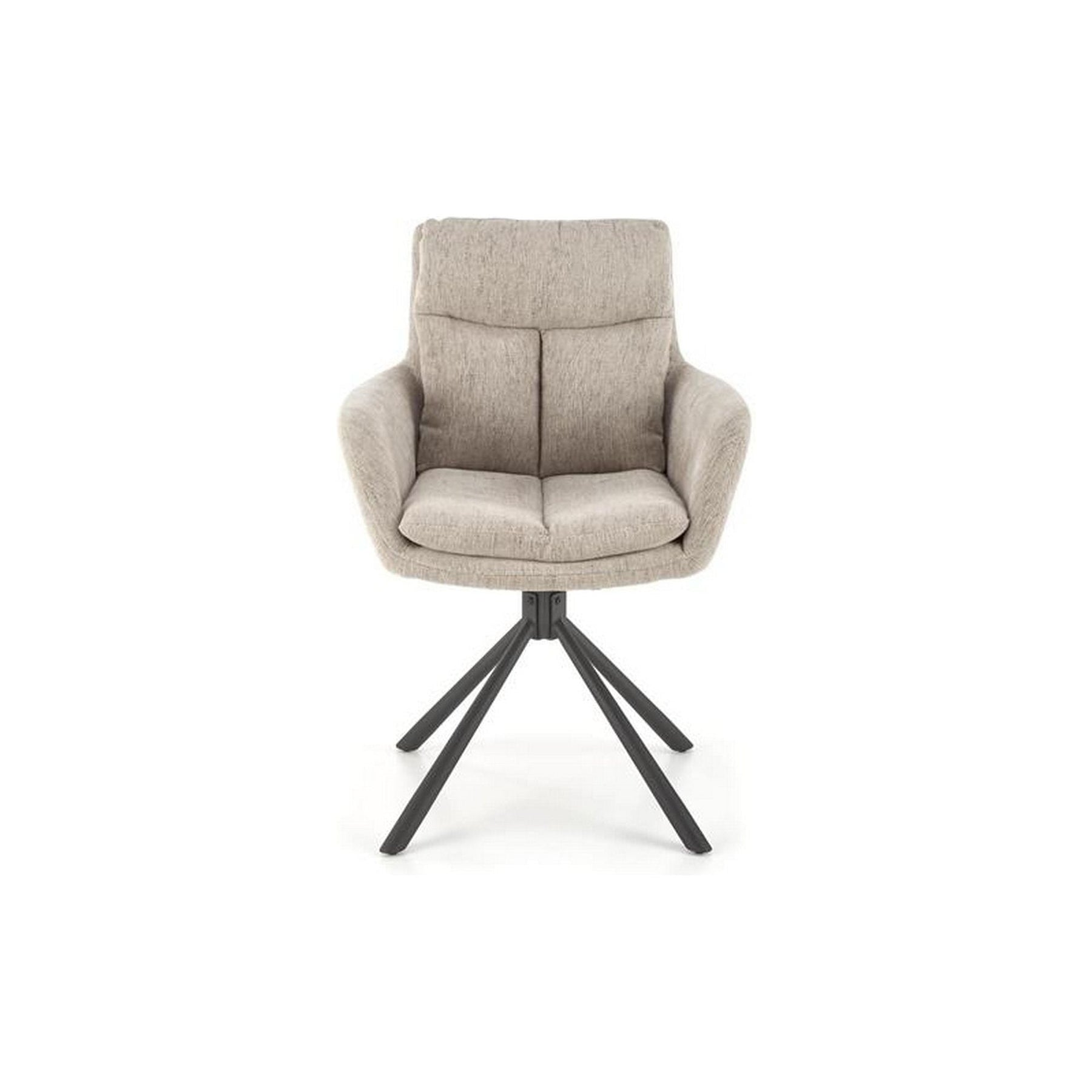 Scaun rotativ K495, bej, stofa clasica, 87x60x65 cm