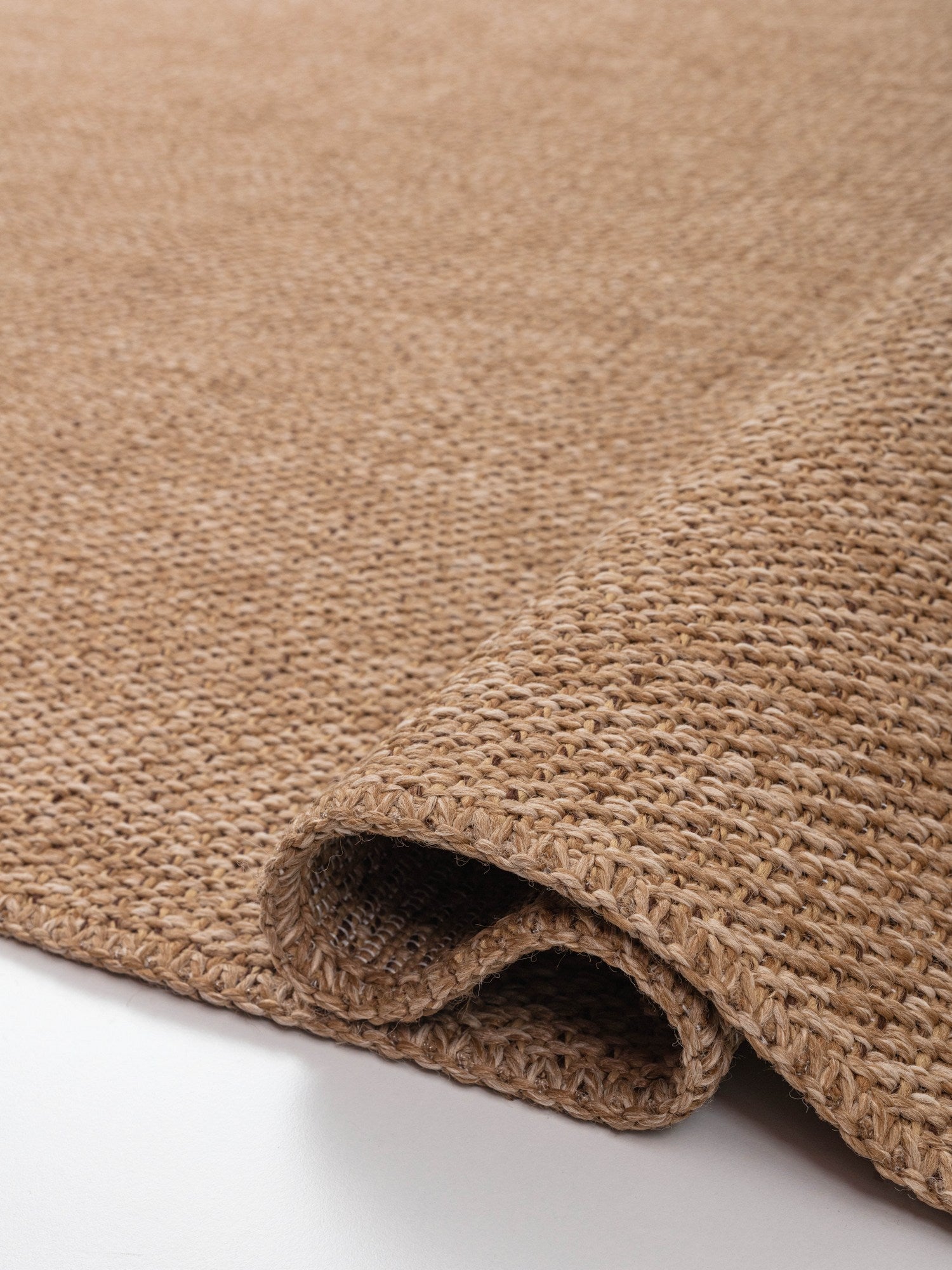 Covor 0604, 60x100 cm, forma dreptunghiulara, iuta, maro